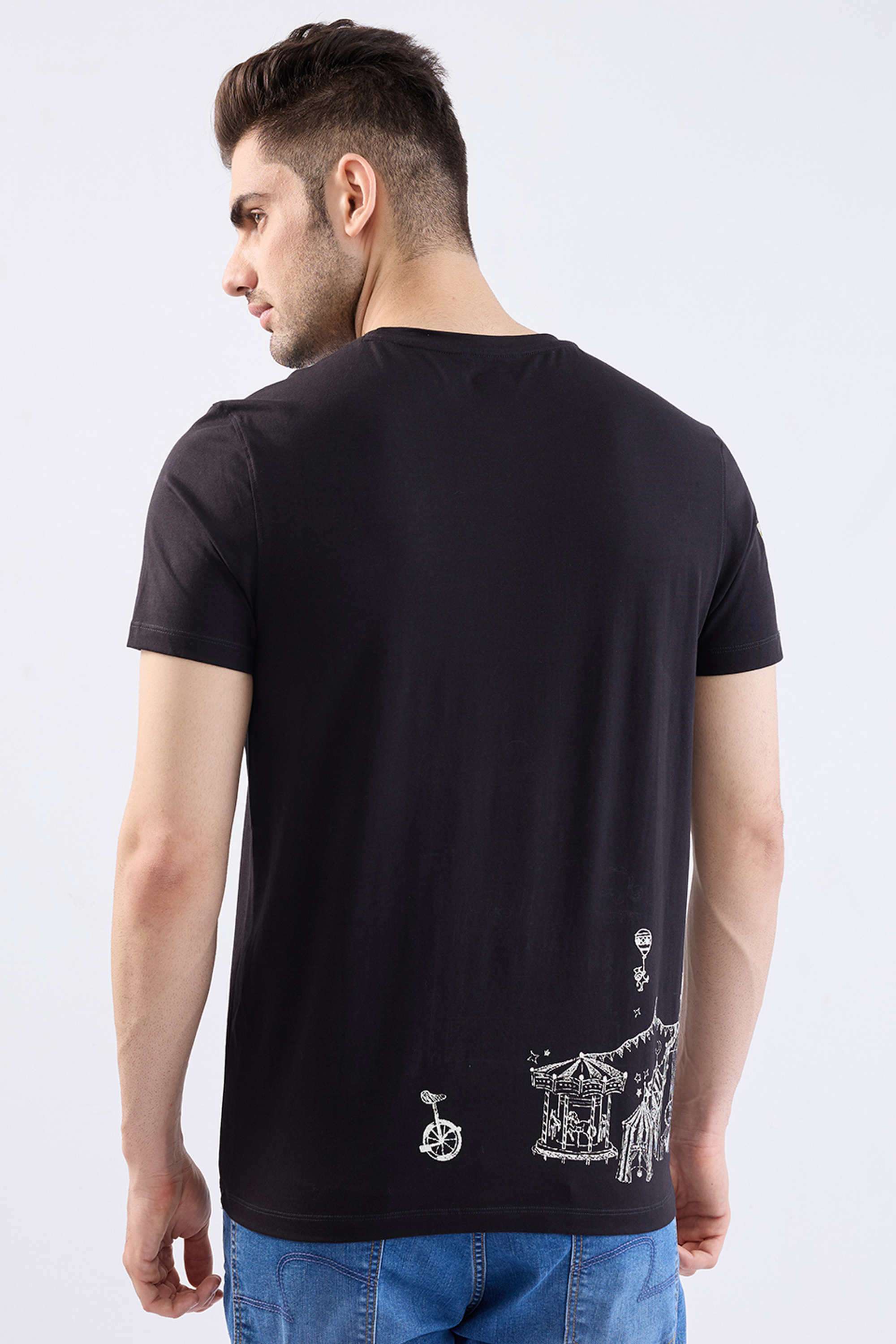 Solid-Cotton-Slim-Fit-Men-T-Shirt