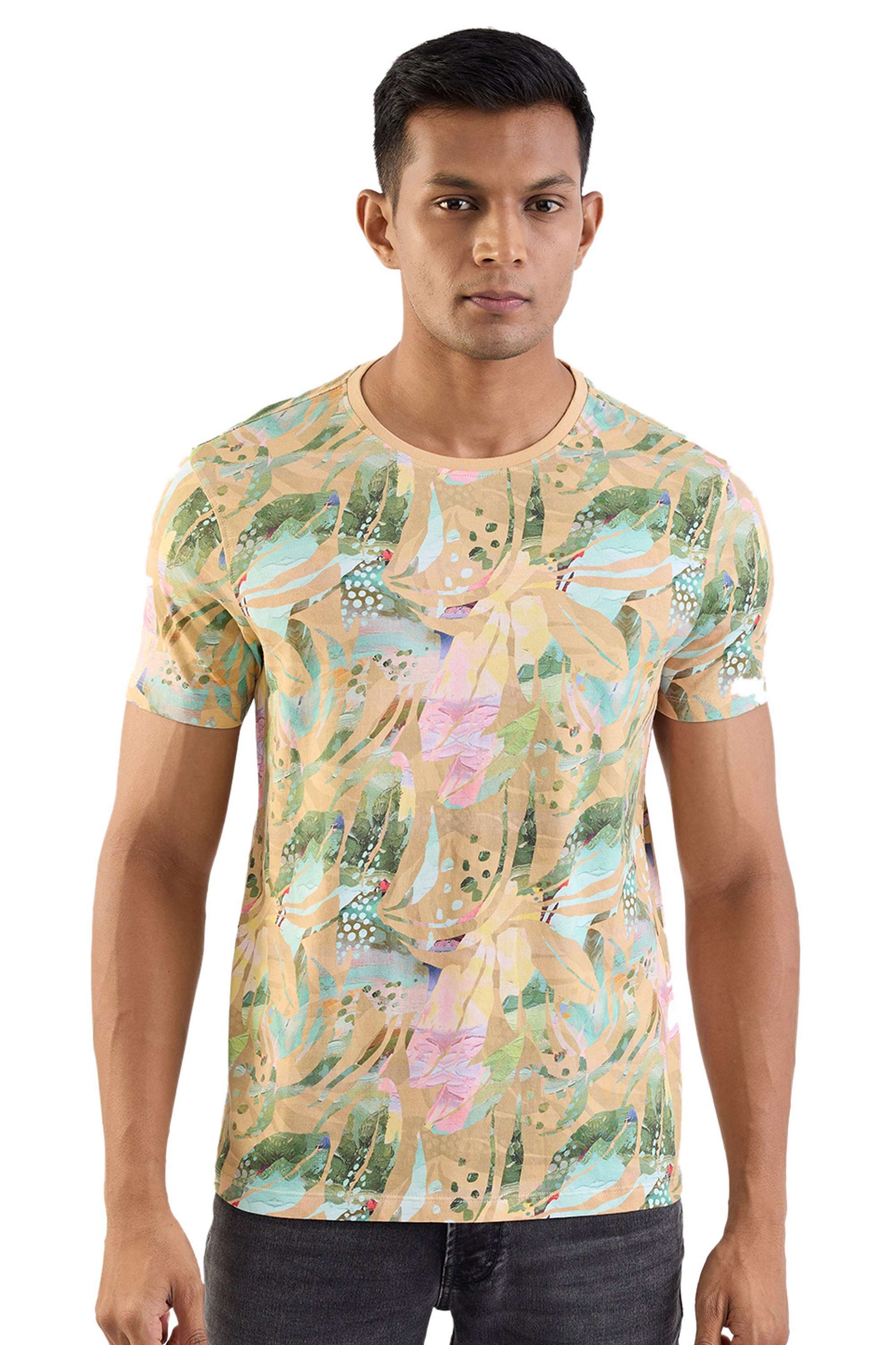 Printed-Cotton-Round-Neck-Men-s-T-Shirt