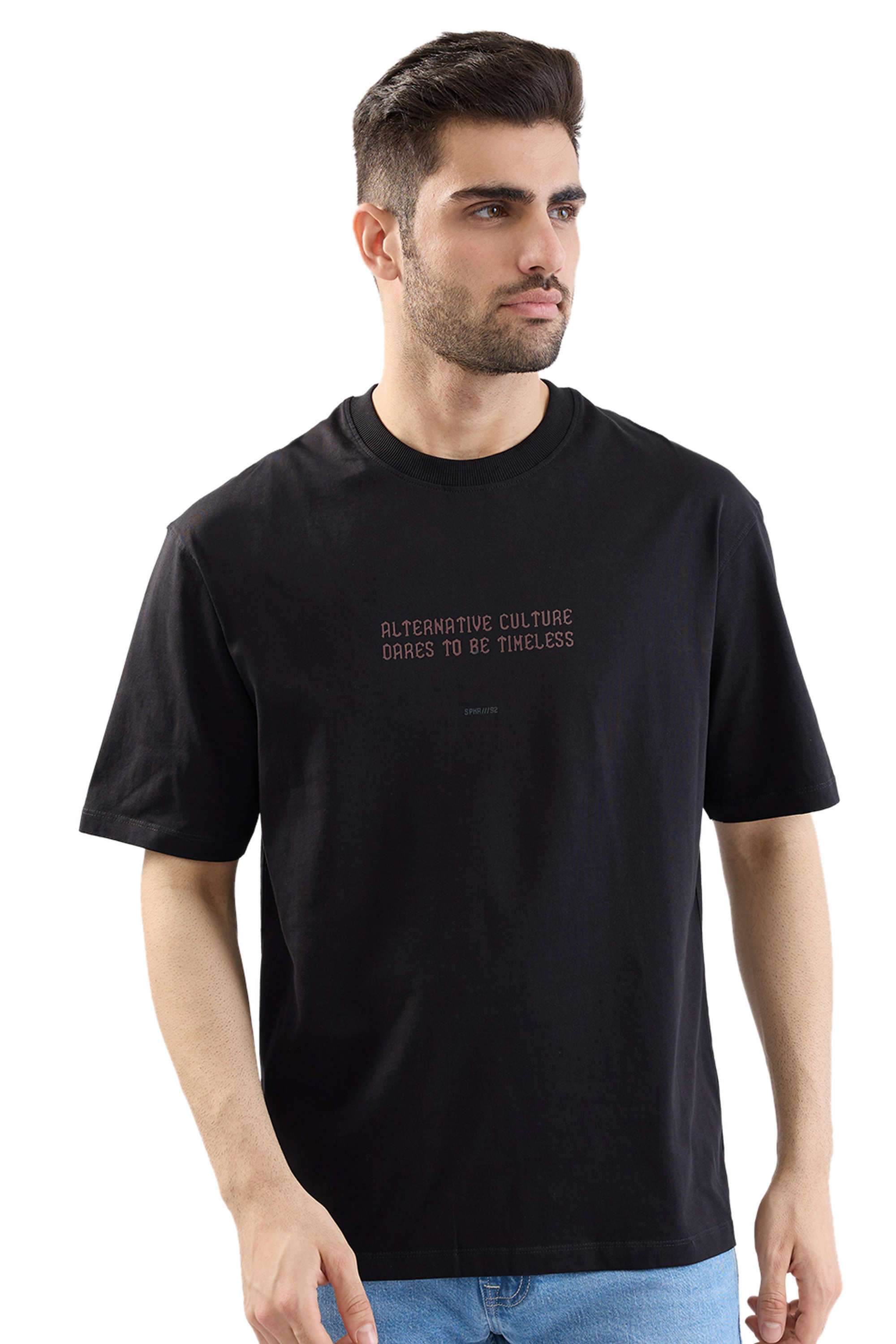 Solid-Cotton-Relaxed-Fit-Men-T-Shirt