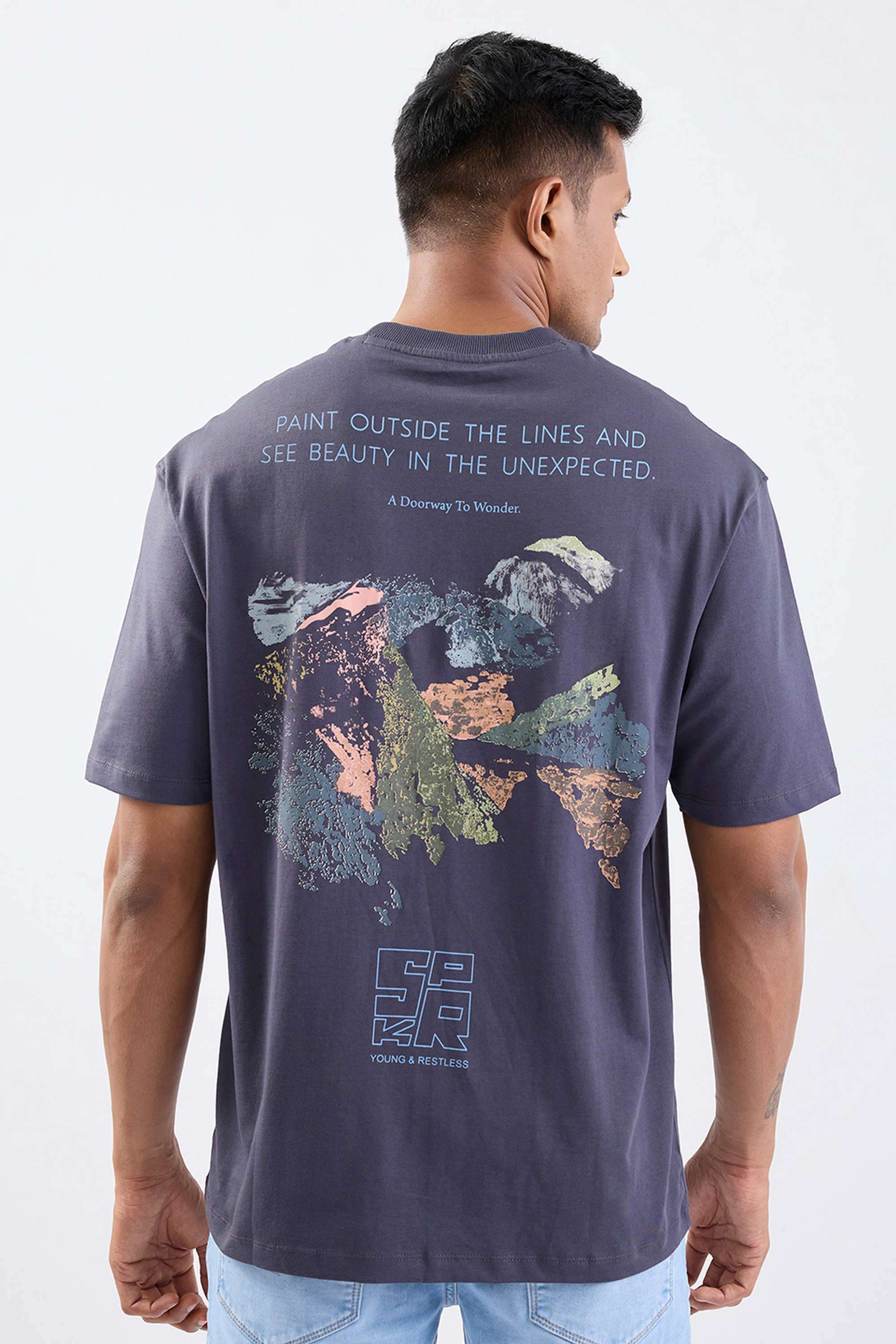 Solid-Cotton-Relaxed-Fit-Men-T-Shirt