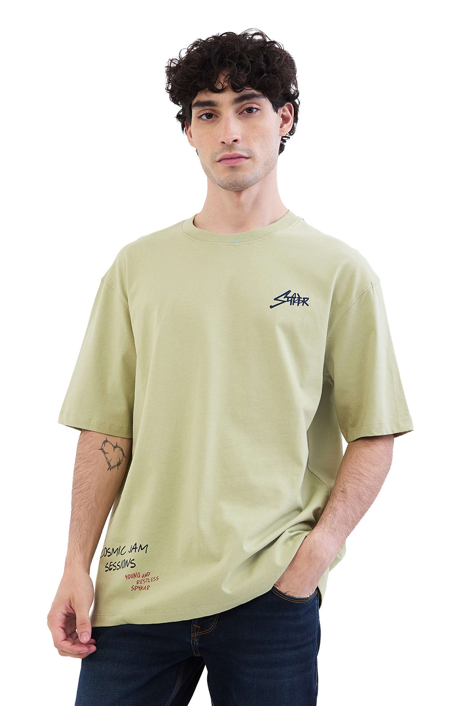 Solid-Cotton-Round-Neck-Men-s-T-Shirt