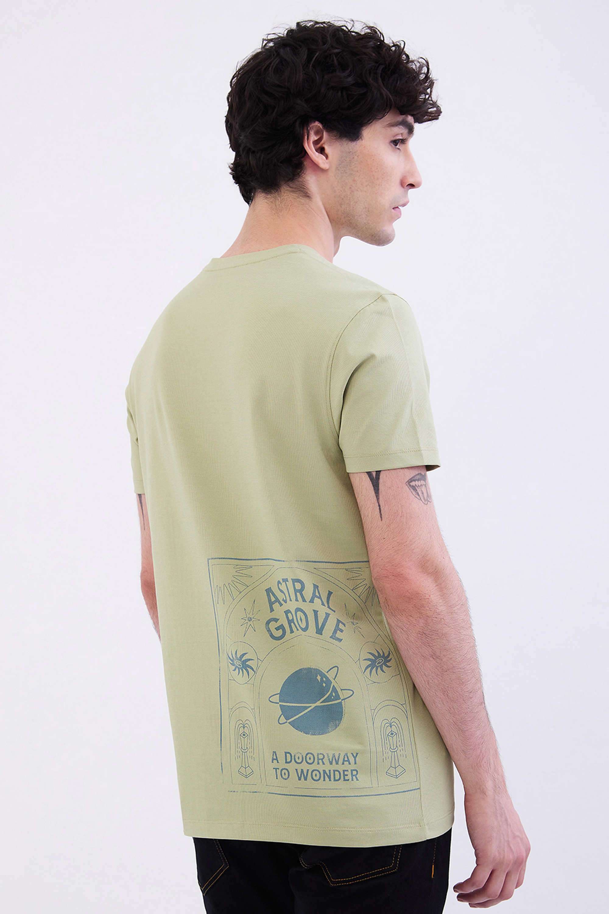 Solid-Cotton-Blend-Slim-Fit-Men-T-Shirt