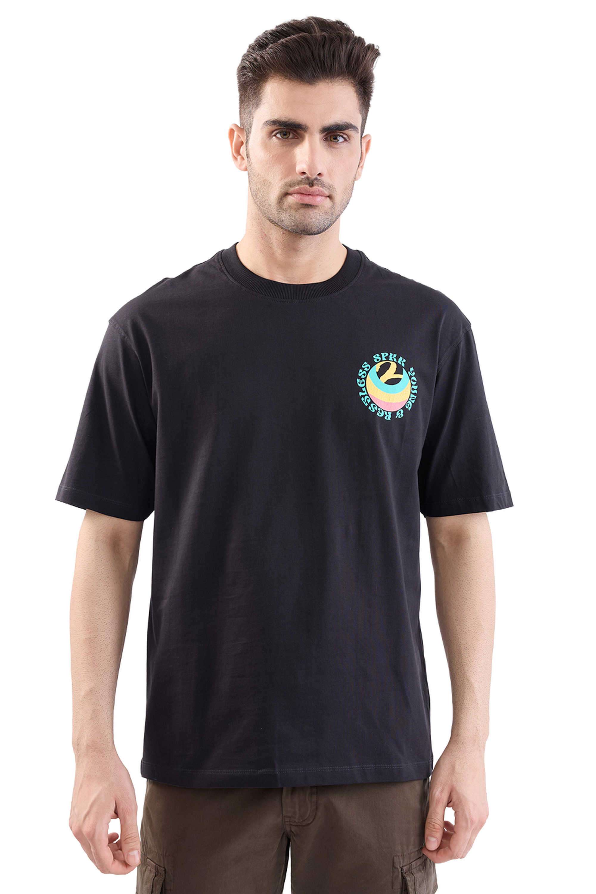 Solid-Cotton-Round-Neck-Men-s-T-Shirt