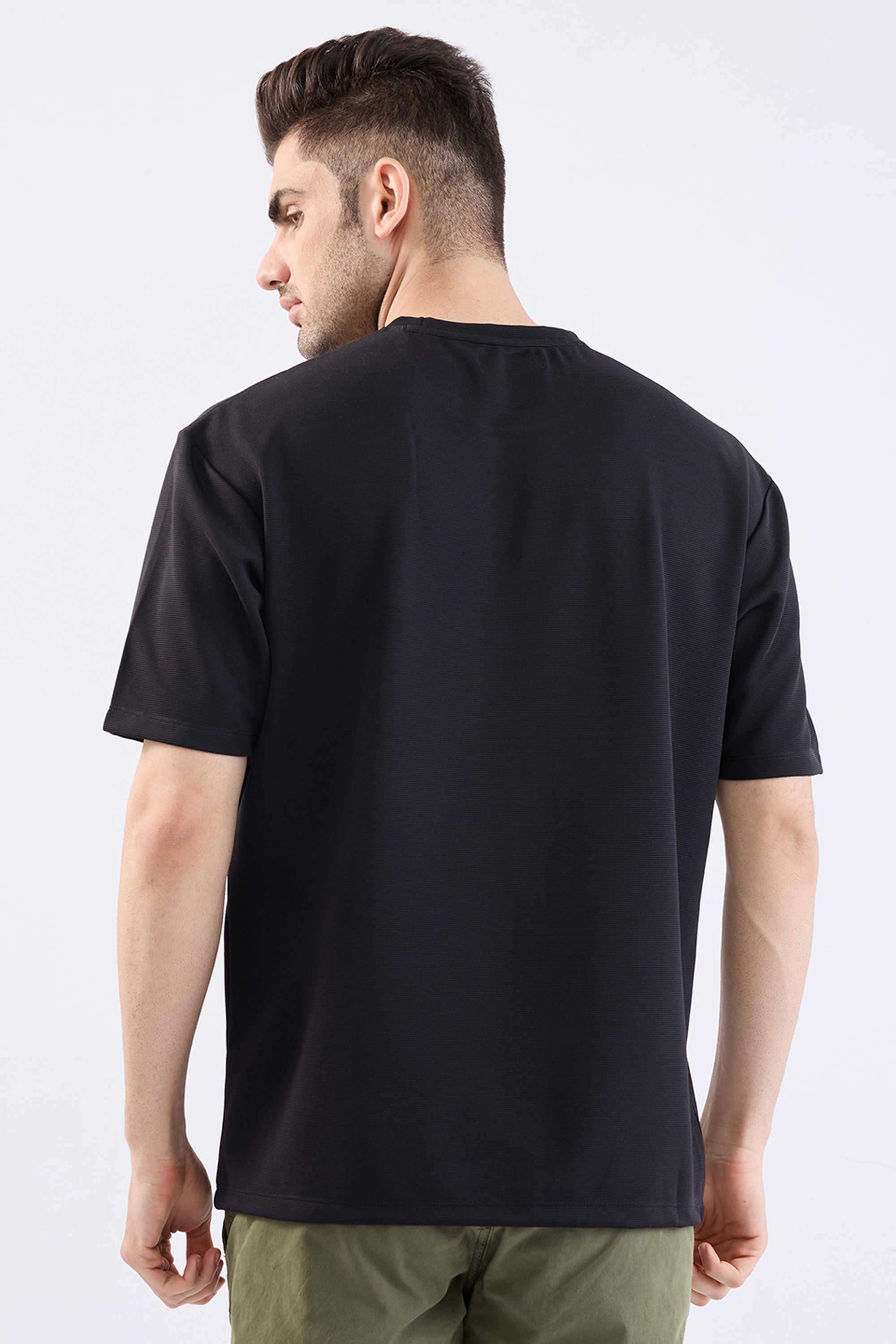 Solid-Cotton-Blend-Round-Neck-Men-s-T-Shirt