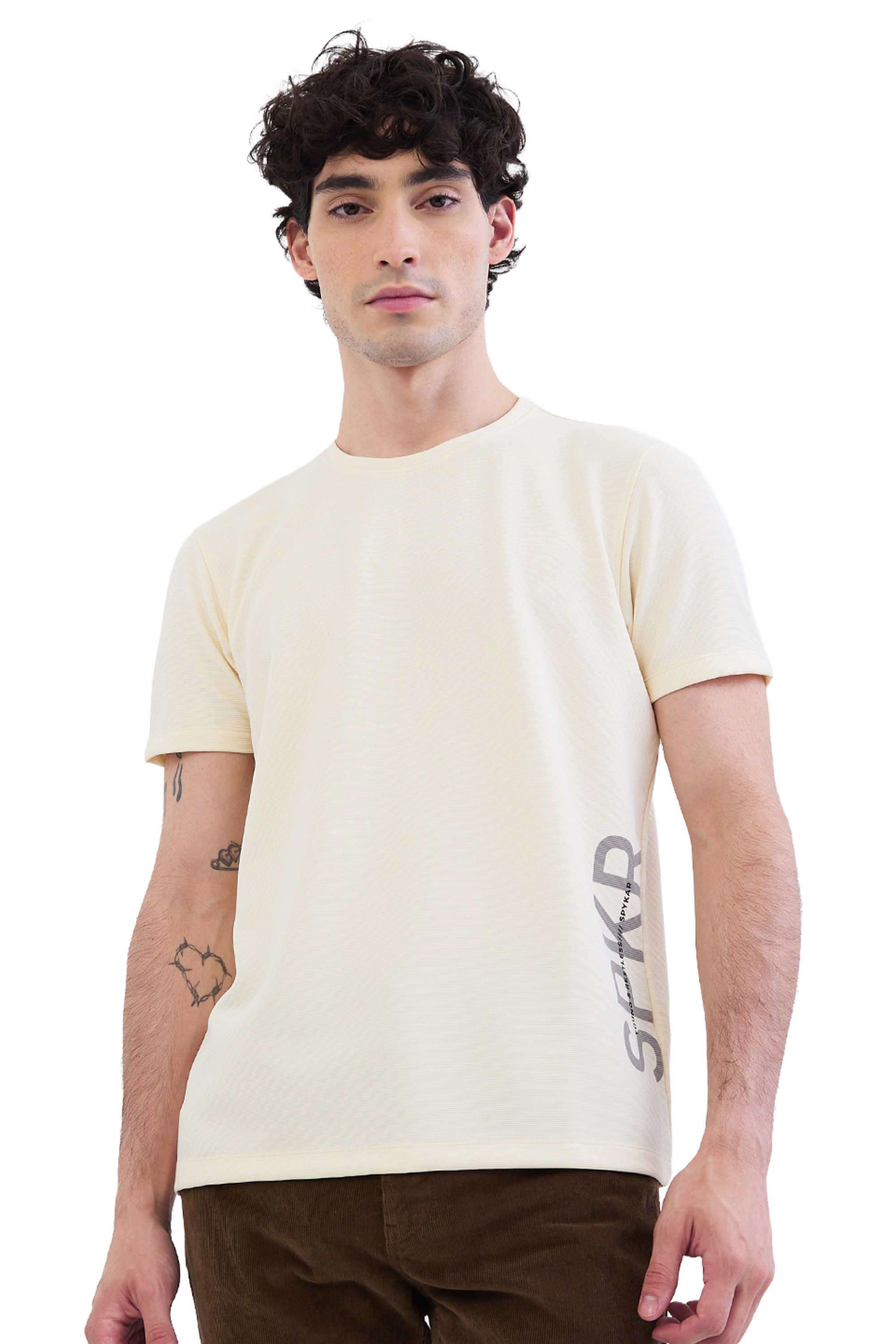 Solid-Cotton-Blend-Slim-Fit-Men-T-Shirt
