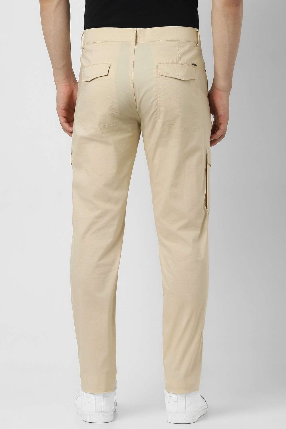 Solid-Nylon-Tapered-Fit-Men-s-Casual-Trouser