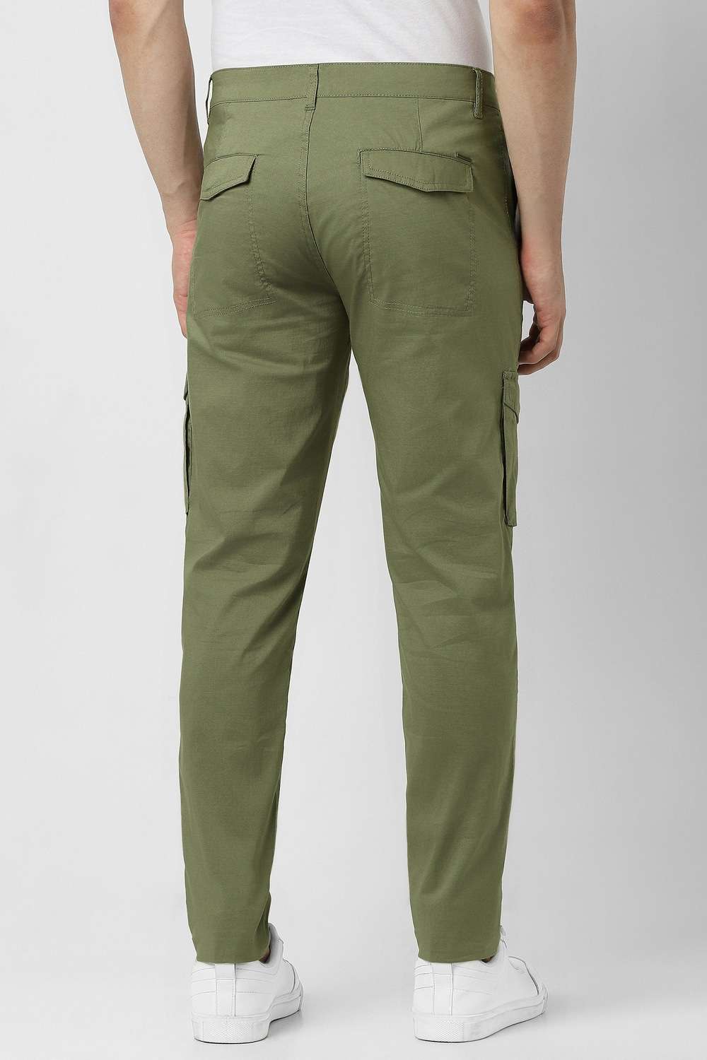 Solid-Nylon-Tapered-Fit-Men-s-Casual-Trouser