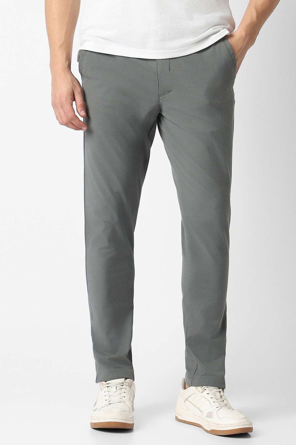 Textured-Blended-Fabric-Regular-Fit-Men-s-Trousers