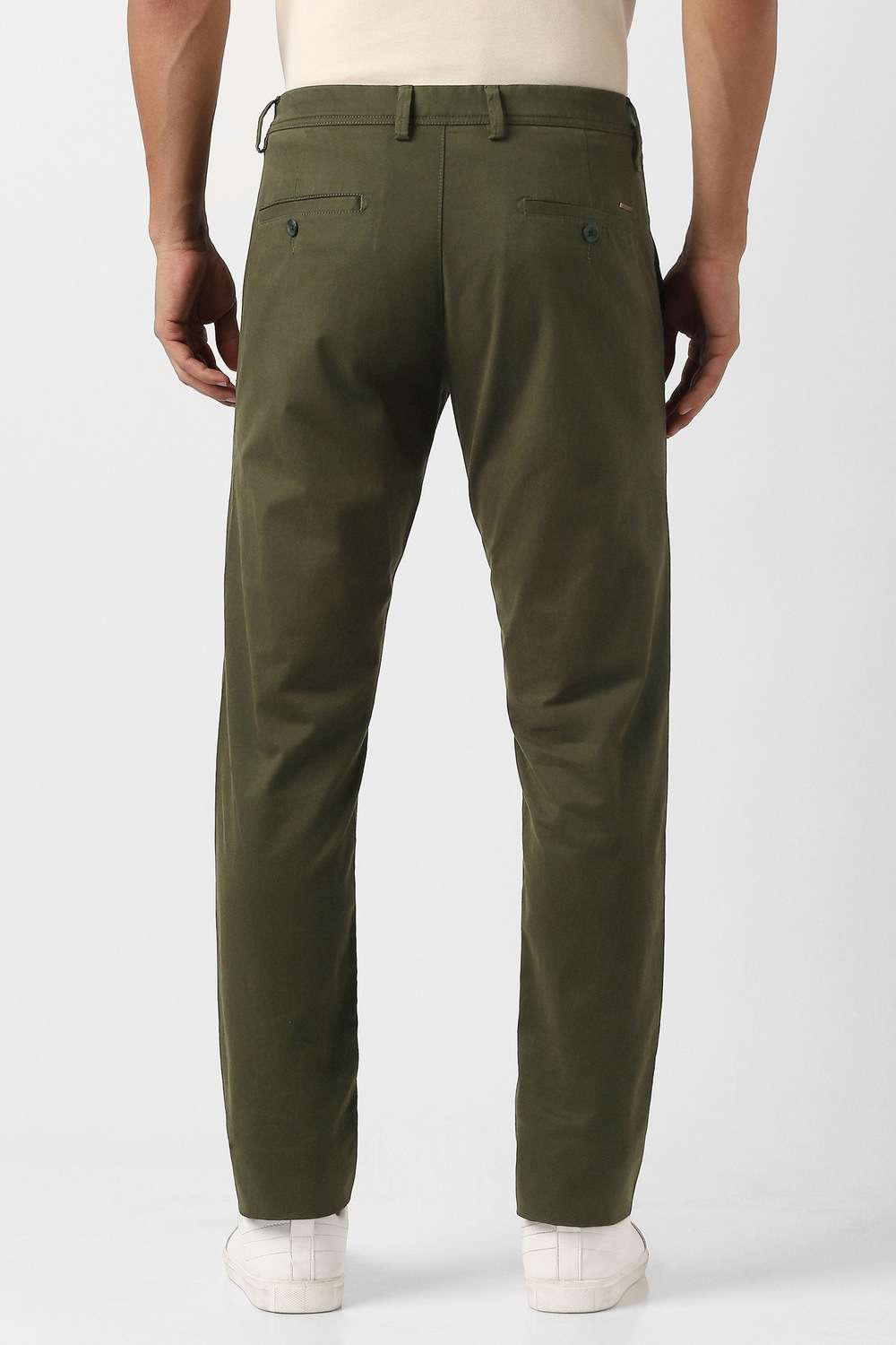Solid-Cotton-Blend-Slim-Fit-Men-Casual-Wear-Trouser