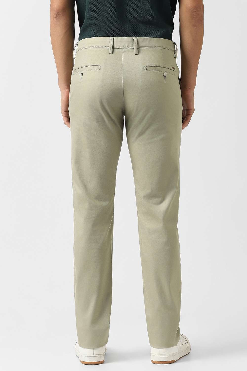 Solid-Cotton-Blend-Slim-Fit-Men-s-Casual-Trousers