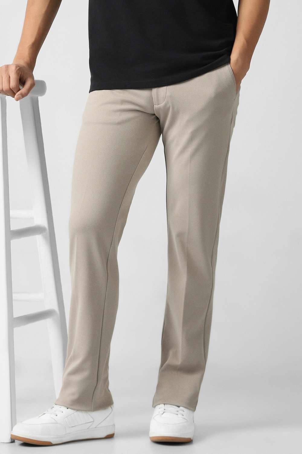 Textured-Polyester-Viscose-Slim-Fit-Men-s-Casual-Trousers