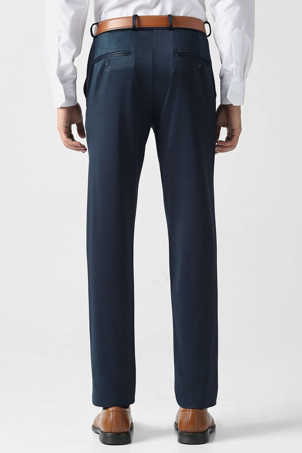 Textured-Polyester-Blend-Super-Slim-Fit-Men-s-Formal-Wear-Trousers