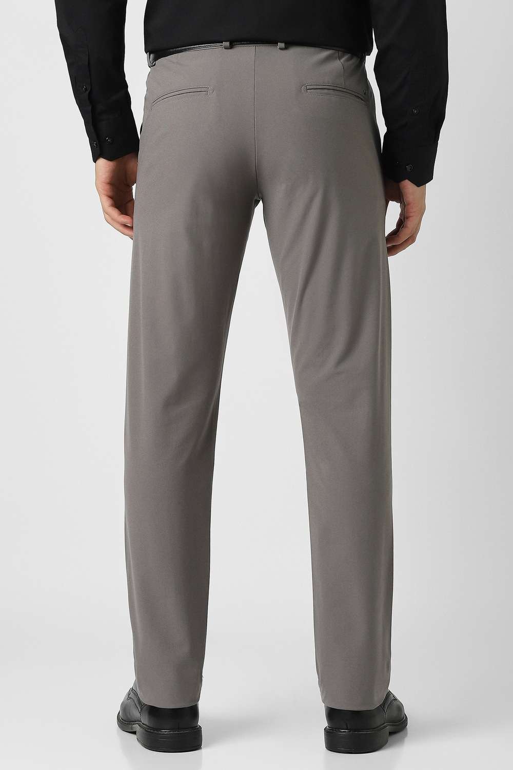 Solid-Polyester-Super-Slim-Fit-Men-s-Formal-Wear-Trousers