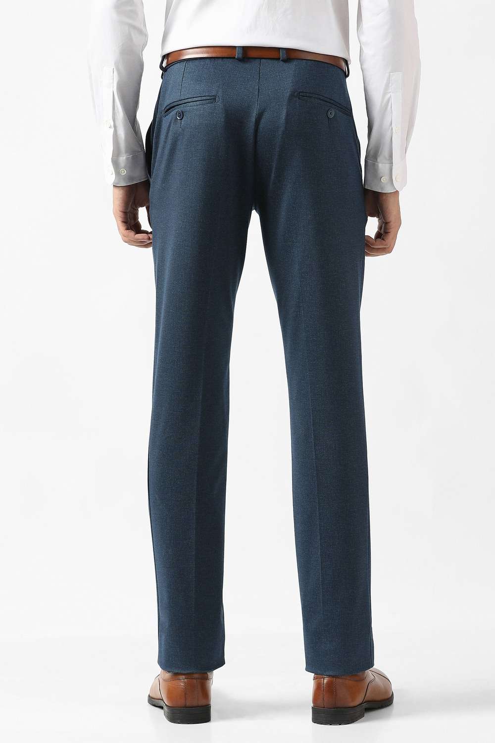 Solid-Blended-Fabric-Slim-Fit-Men-s-Formal-Trousers