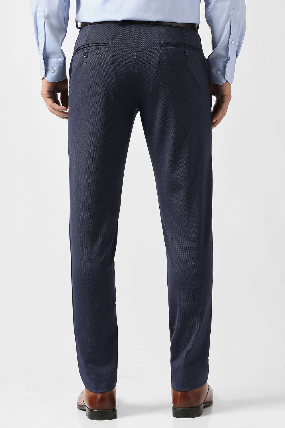 Textured-Polyester-Blend-Super-Slim-Fit-Men-s-Formal-Trouser