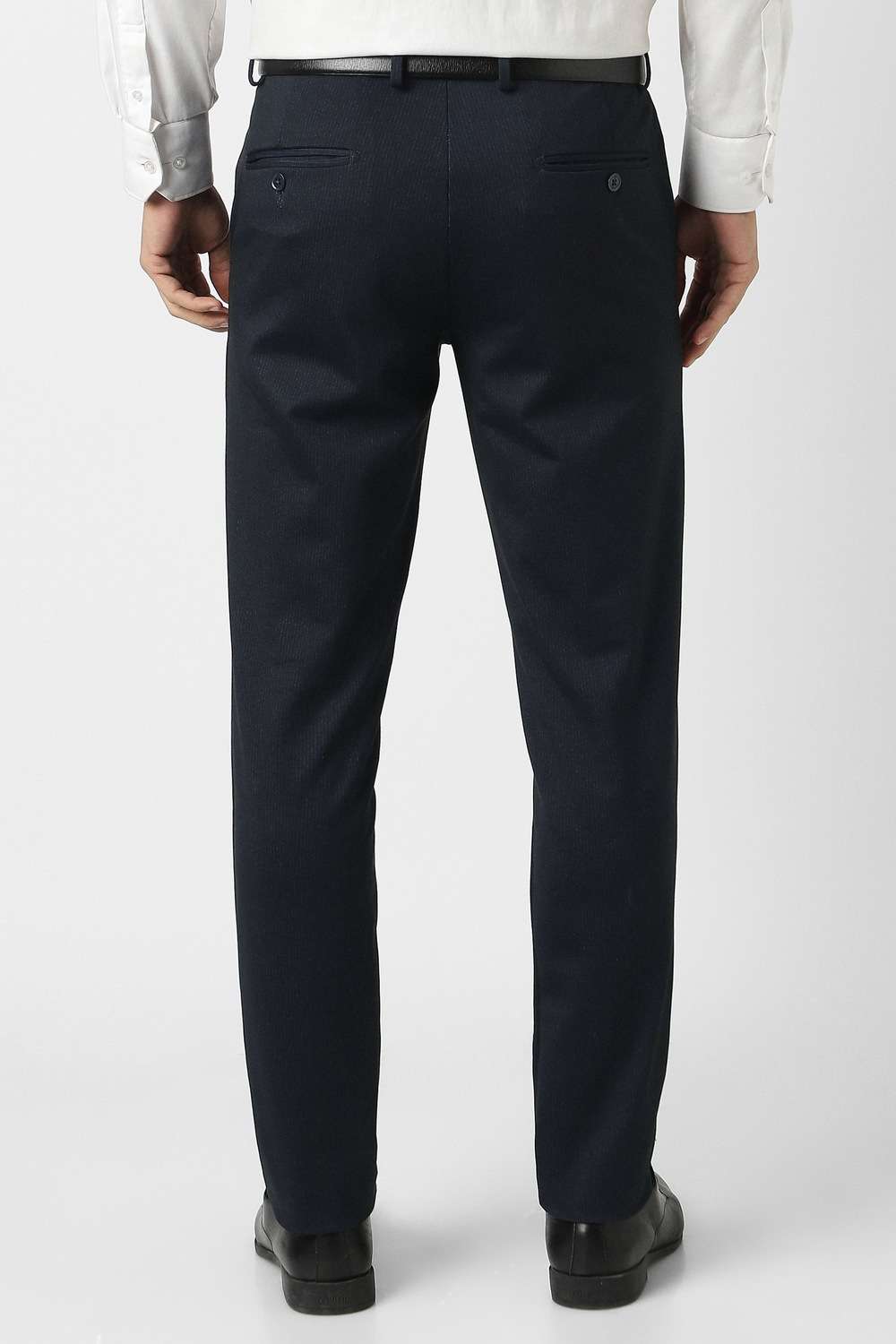 Stripes-Polyester-Blend-Super-Slim-Fit-Men-s-Formal-Wear-Trousers