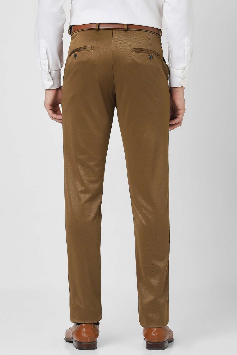 Textured-Polyester-Blend-Super-Slim-Fit-Men-s-Formal-Wear-Trousers