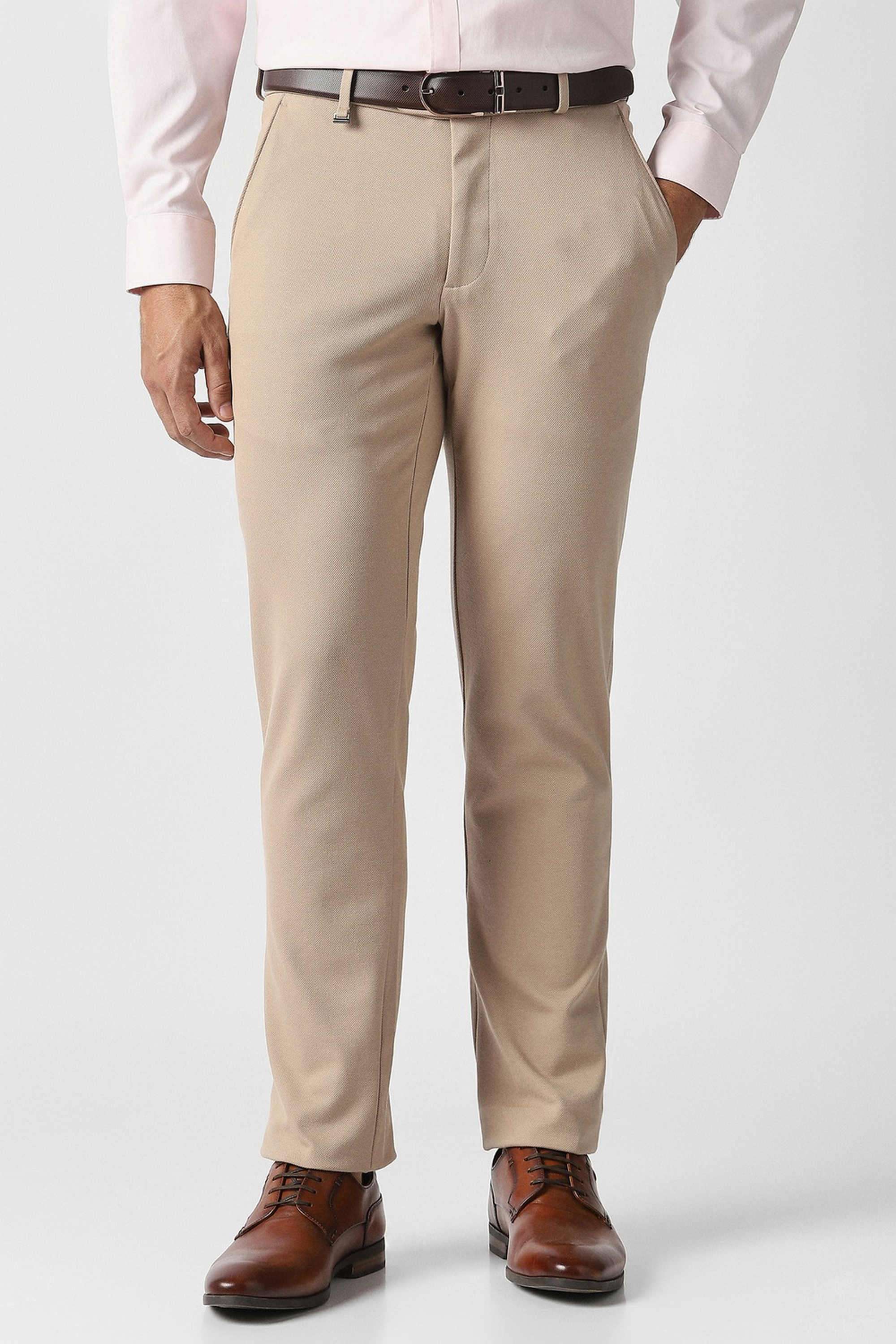 Solid-Blended-Fabric-Super-Slim-Fit-Men-s-Formal-Trousers