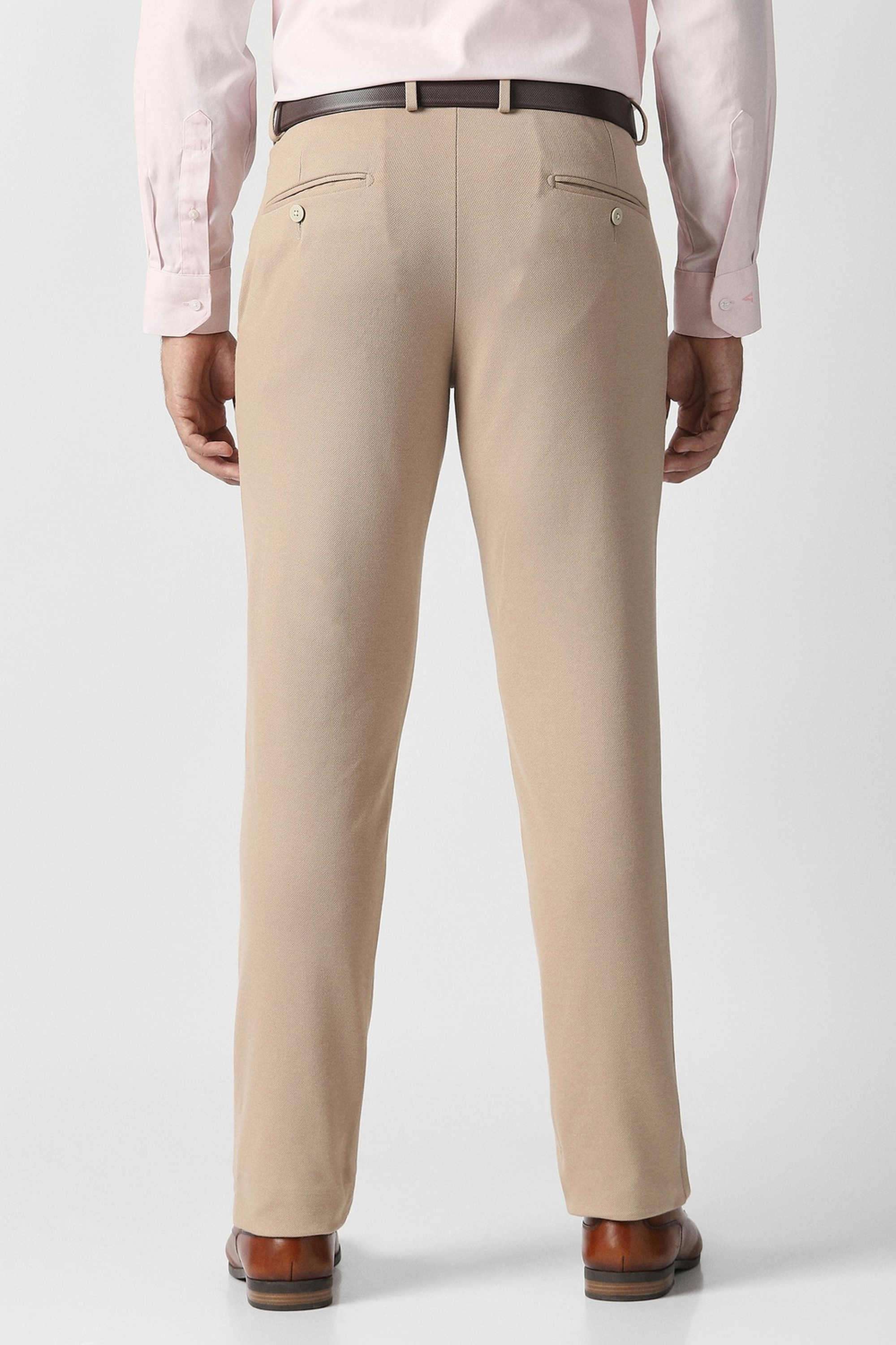 Solid-Blended-Fabric-Super-Slim-Fit-Men-Formal-Wear-Trouser