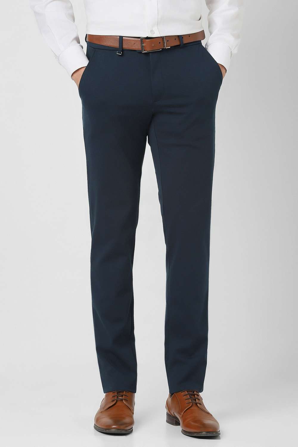 Solid-Cotton-Nylon-Super-Slim-Fit-Men-s-Trouser