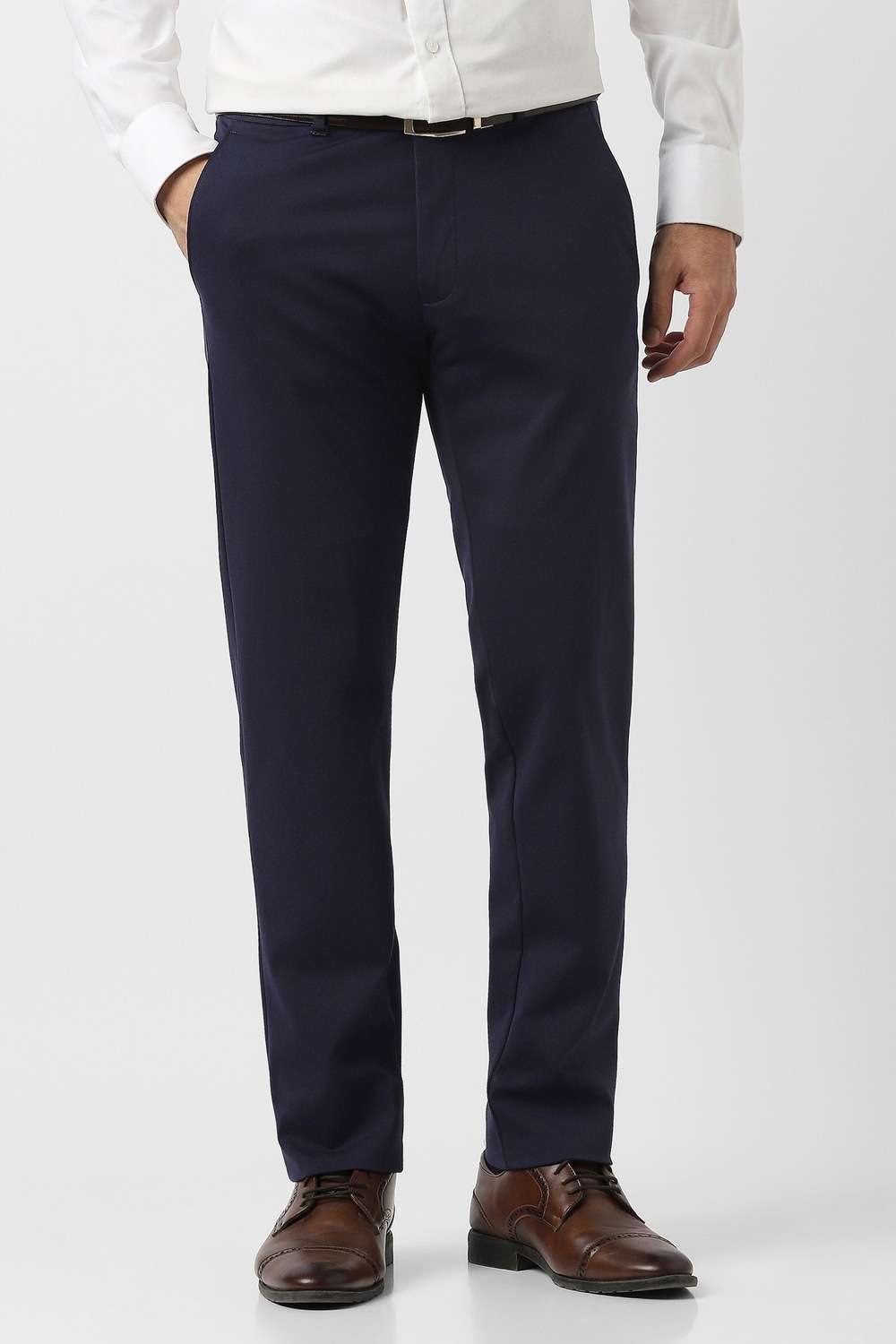 Solid-Cotton-Blend-Super-Slim-Fit-Men-s-Formal-Trousers