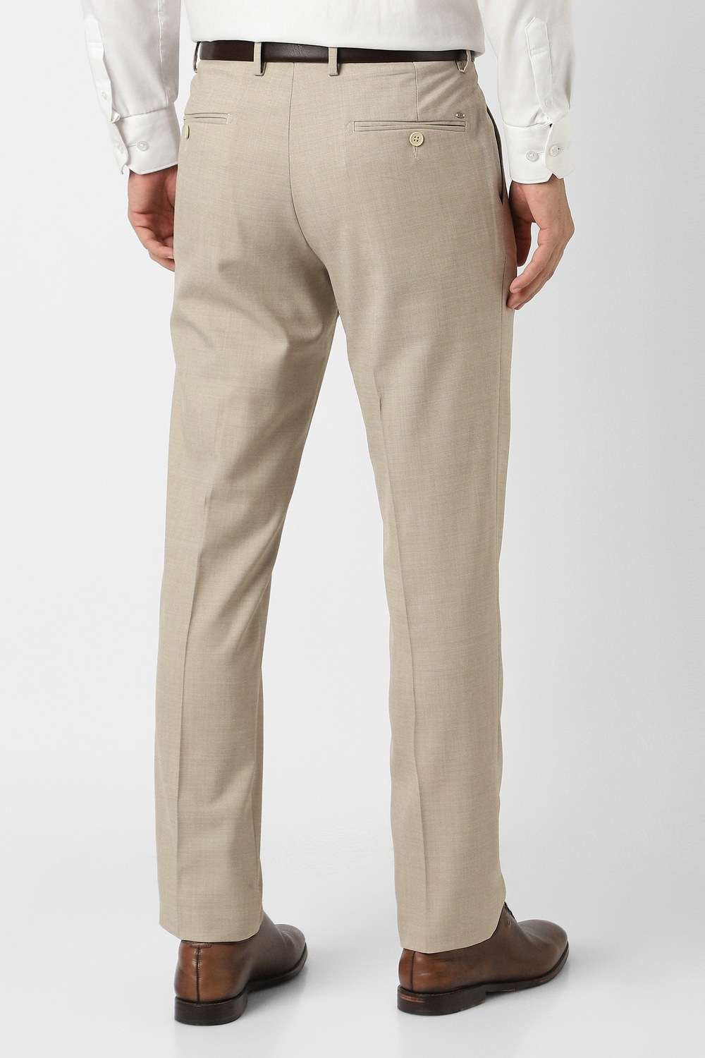 Textured-Polyester-Cotton-Slim-Fit-Men-s-Formal-Wear-Trousers