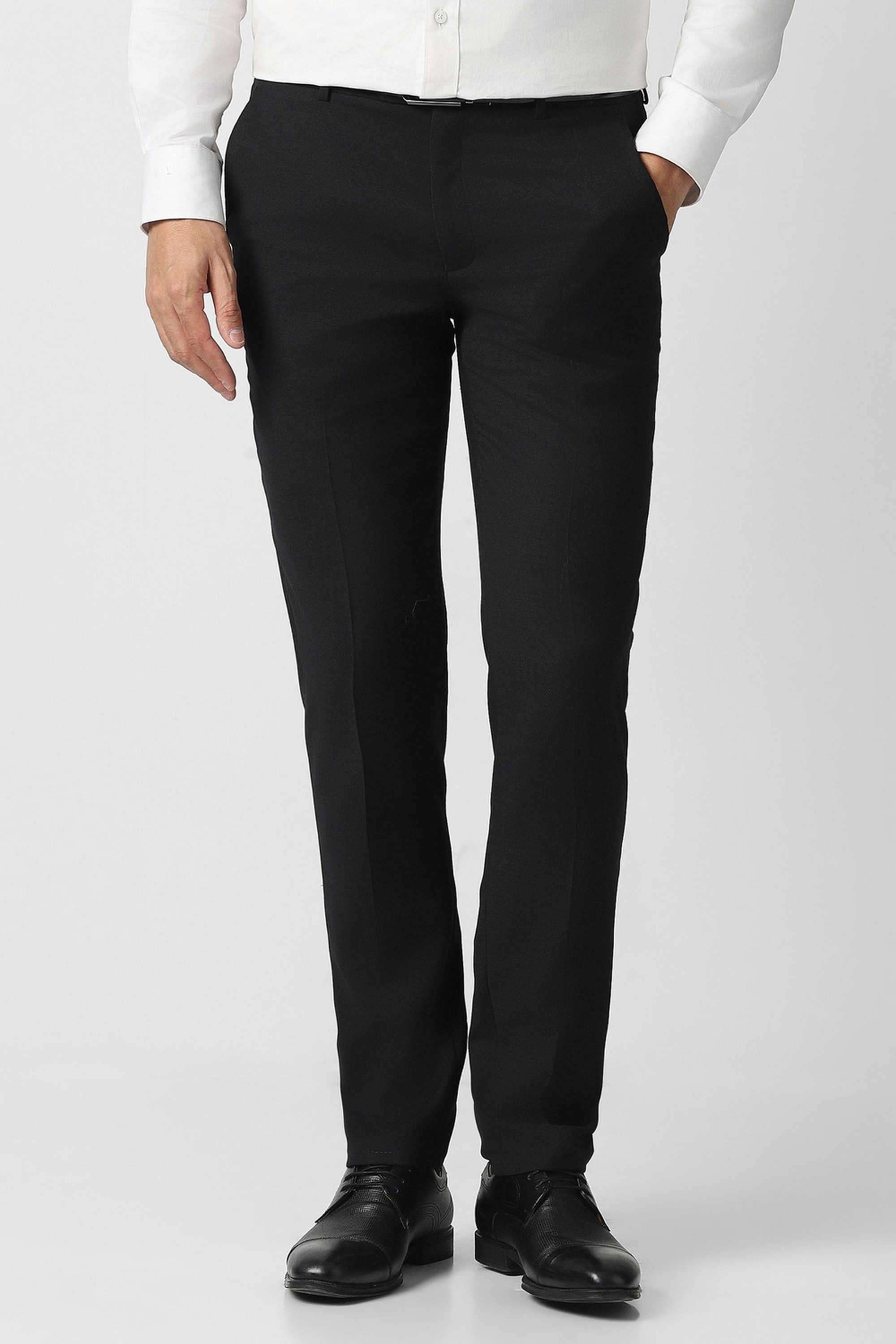 Textured-Blended-Fabric-Slim-Fit-Men-s-Formal-Trousers