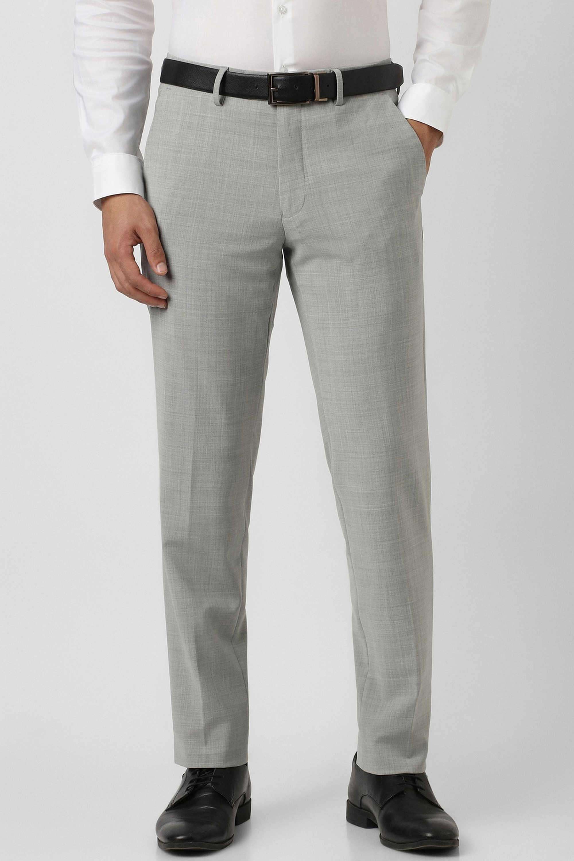 Textured-Blended-Fabric-Slim-Fit-Men-s-Formal-Trousers