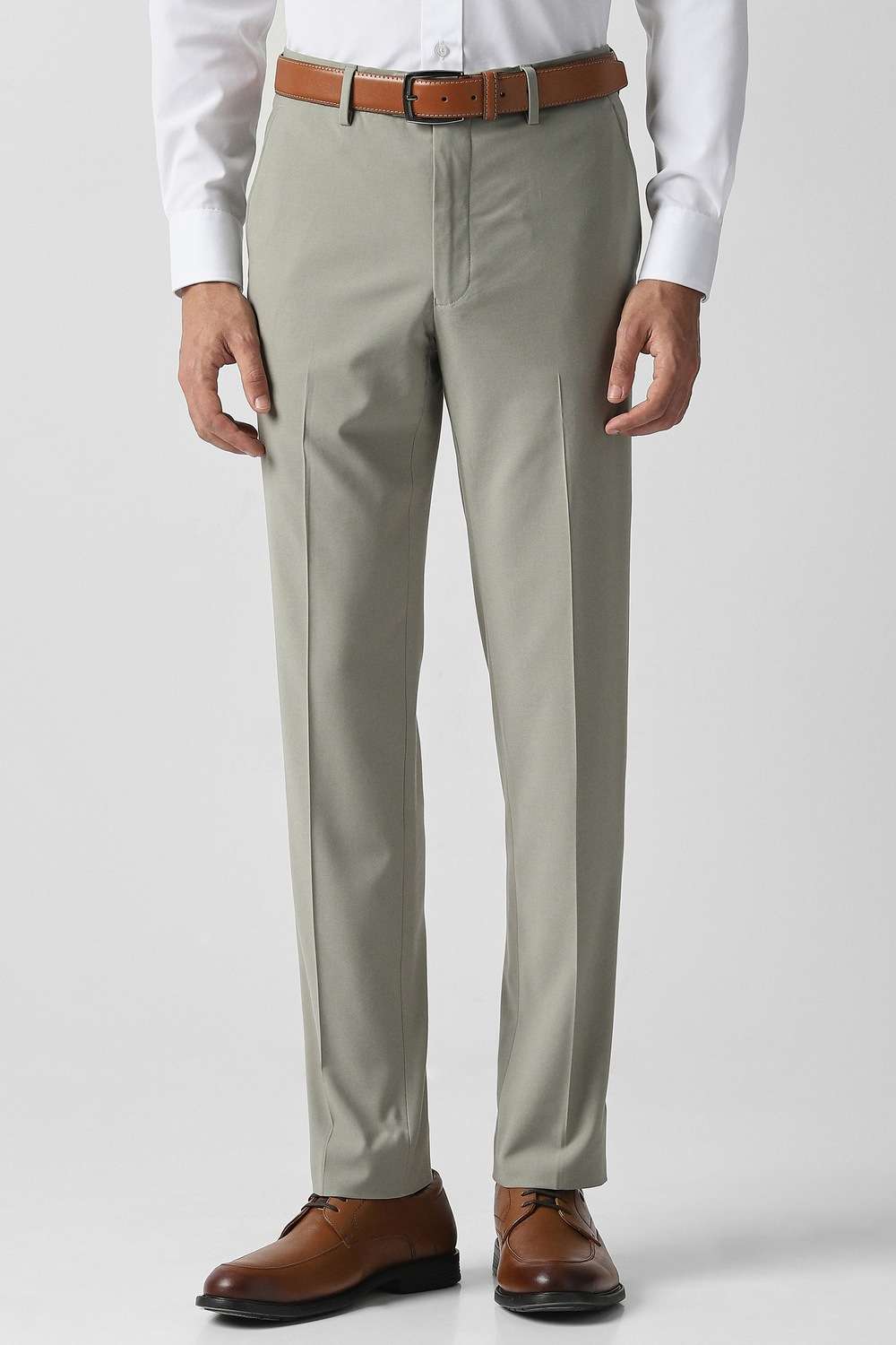 Solid-Polyester-Viscose-Slim-Fit-Men-s-Formal-Trouser