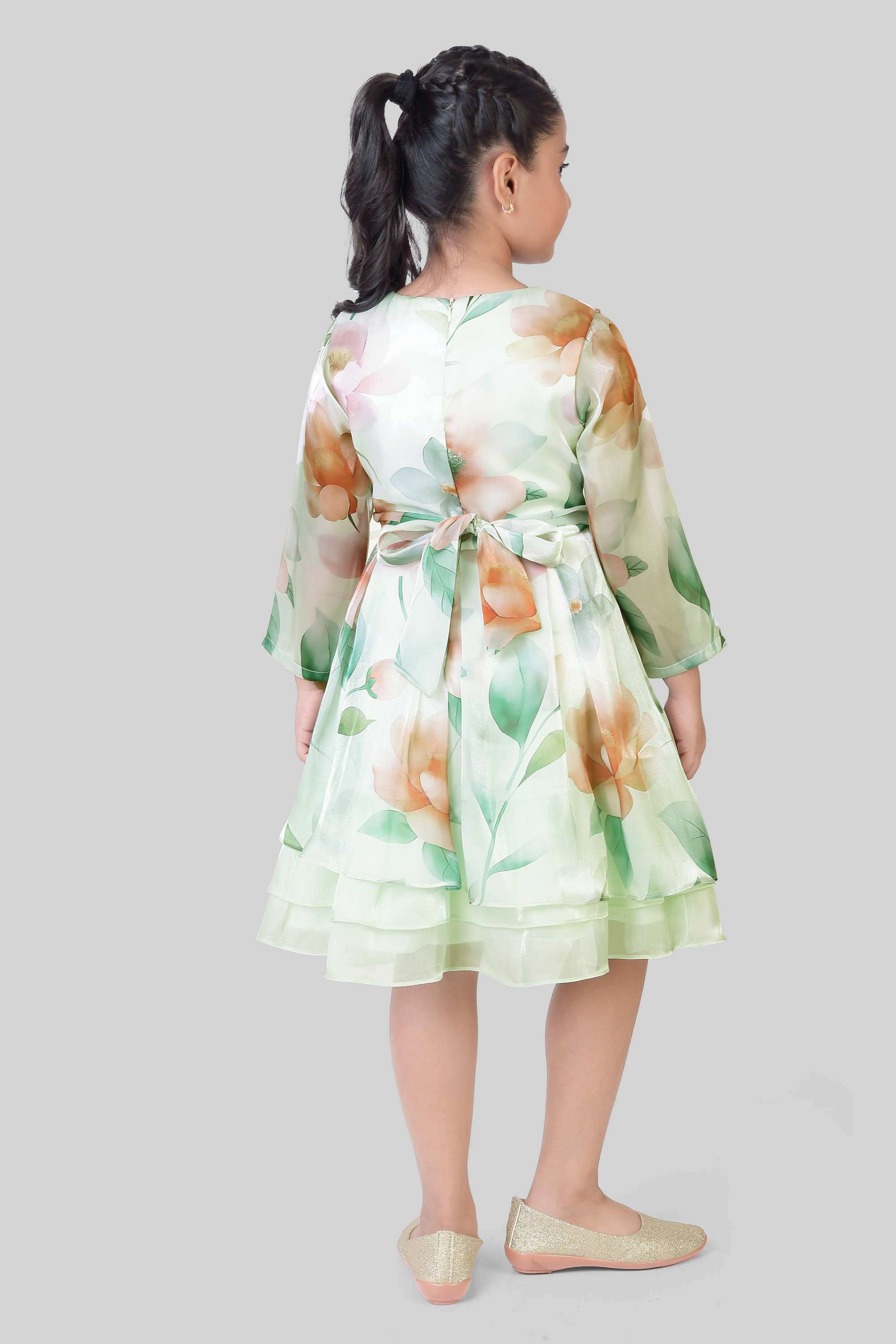 Printed-Polyester-Round-Neck-Girls-Party-Wear-Frock