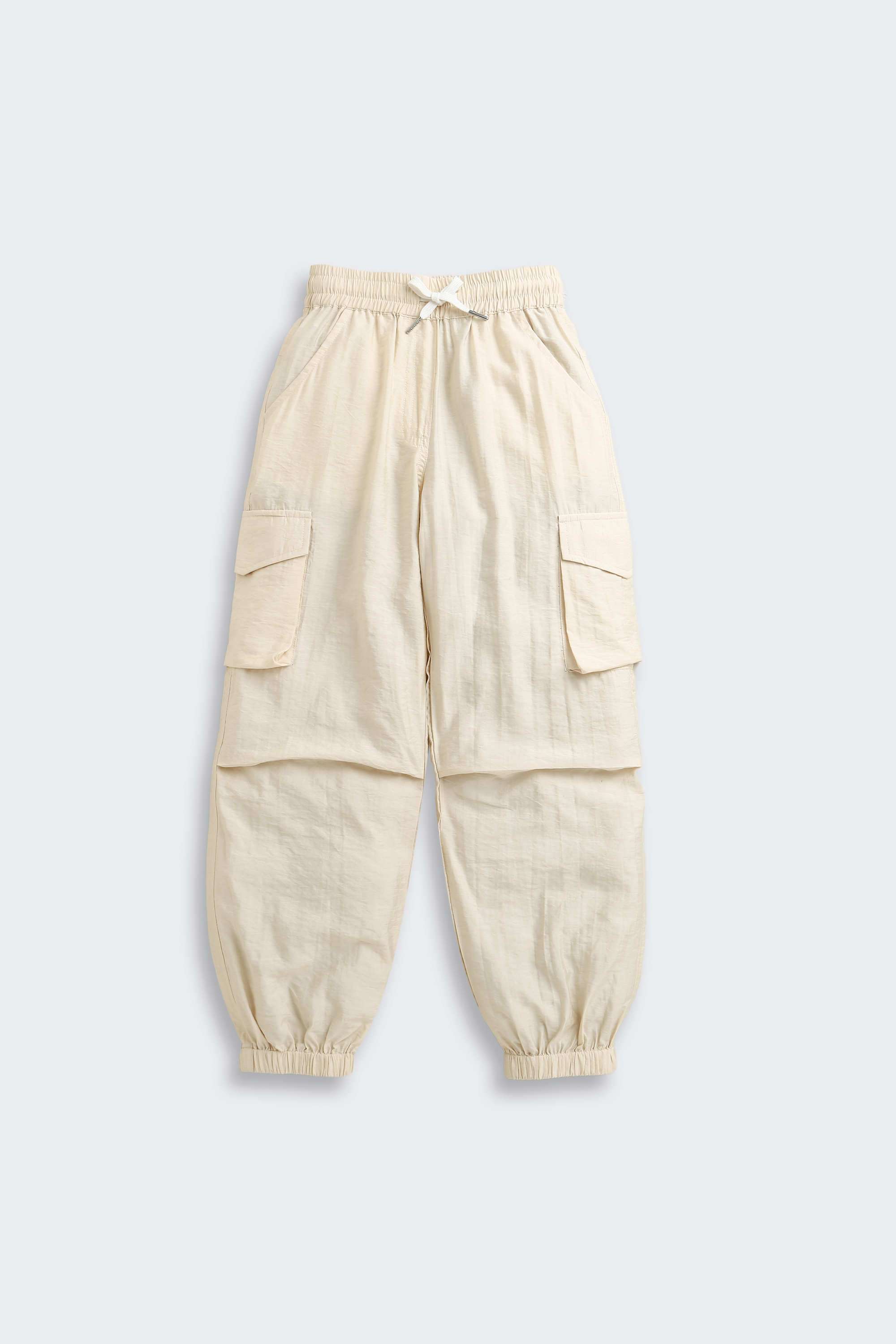 Solid-Polyester-Relaxed-Fit-Girls-Joggers