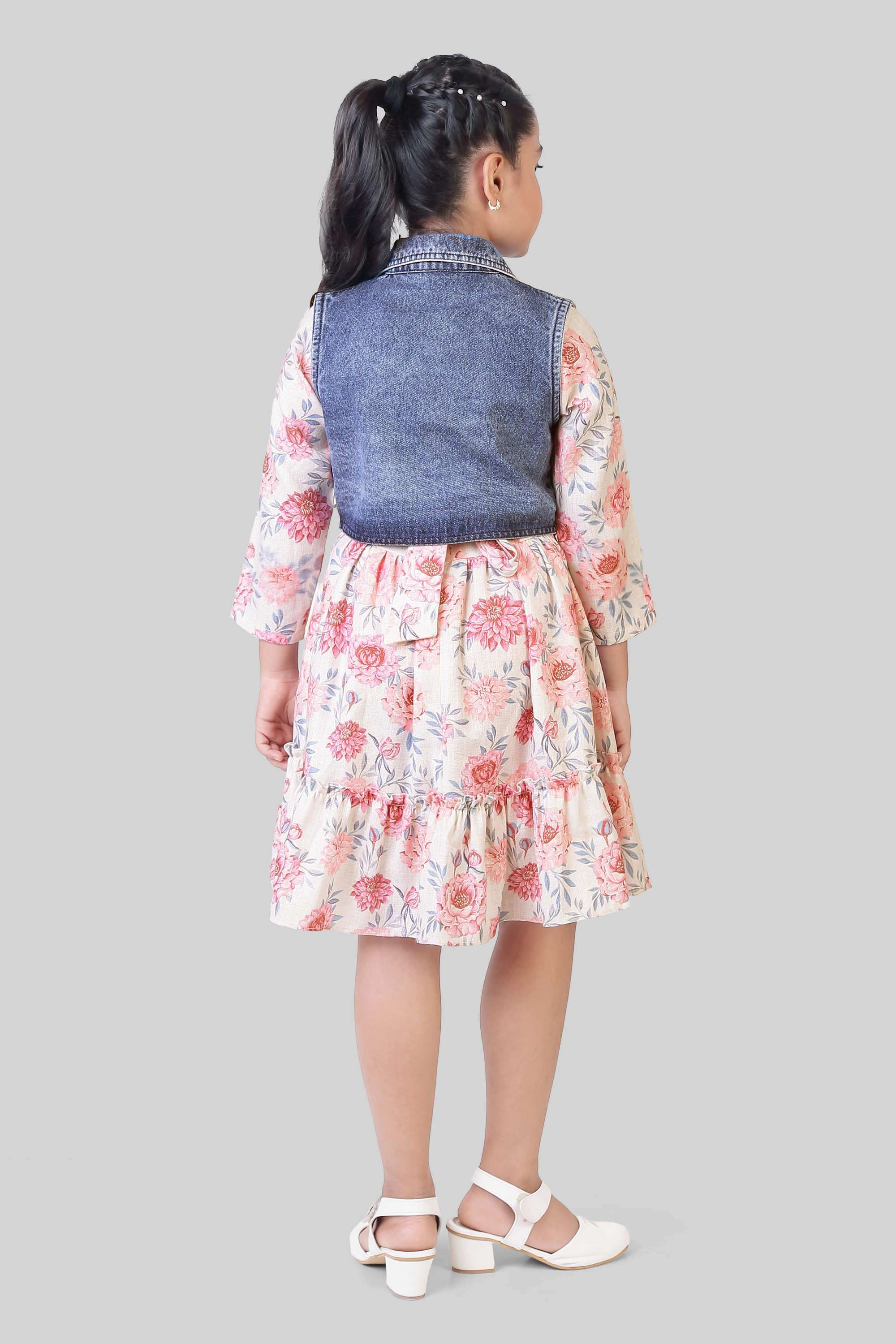 Printed-Cotton-Collared-Girls-Casual-Wear-Dress