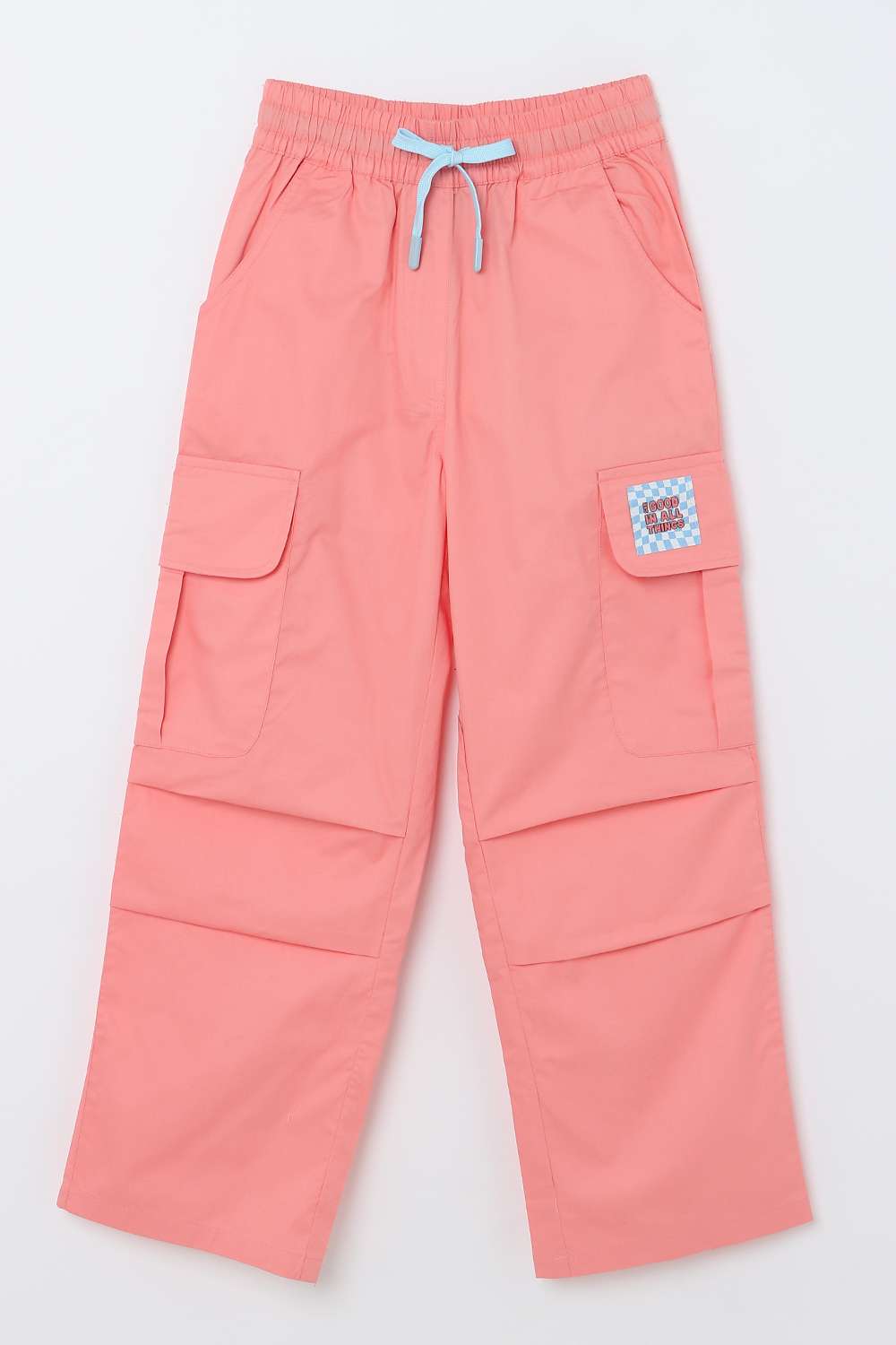 Solid-Cotton-Wide-Leg-Fit-Girl-s-Pants
