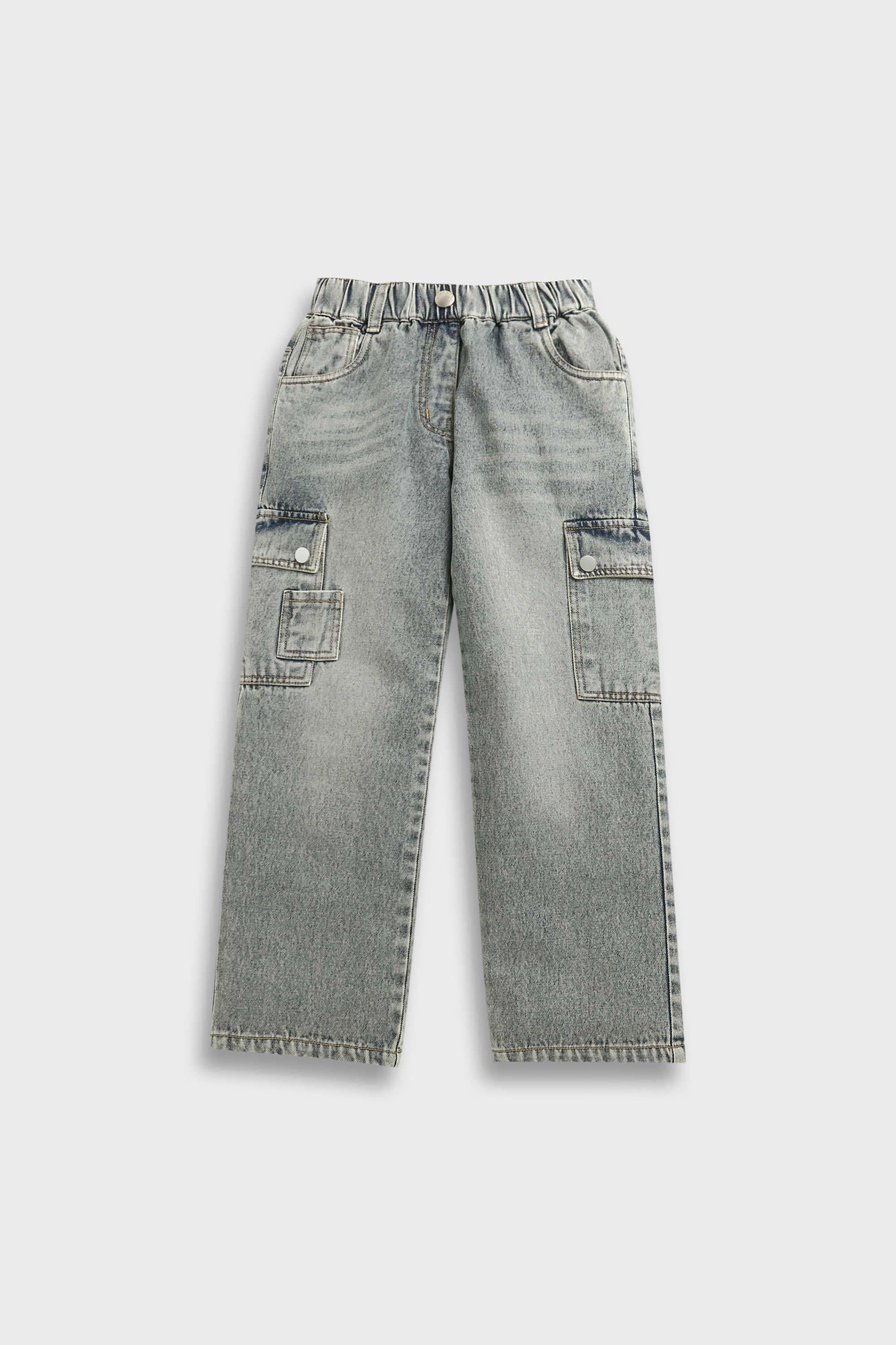 Solid-Cotton-Wide-Leg-Fit-Girl-s-Pants