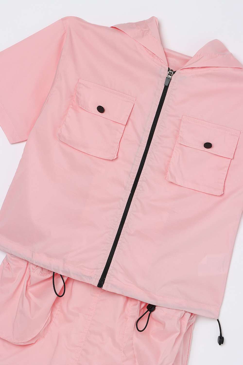 Solid-Cotton-Hooded-Girl-s-Casual-Wear-Clothing-Set