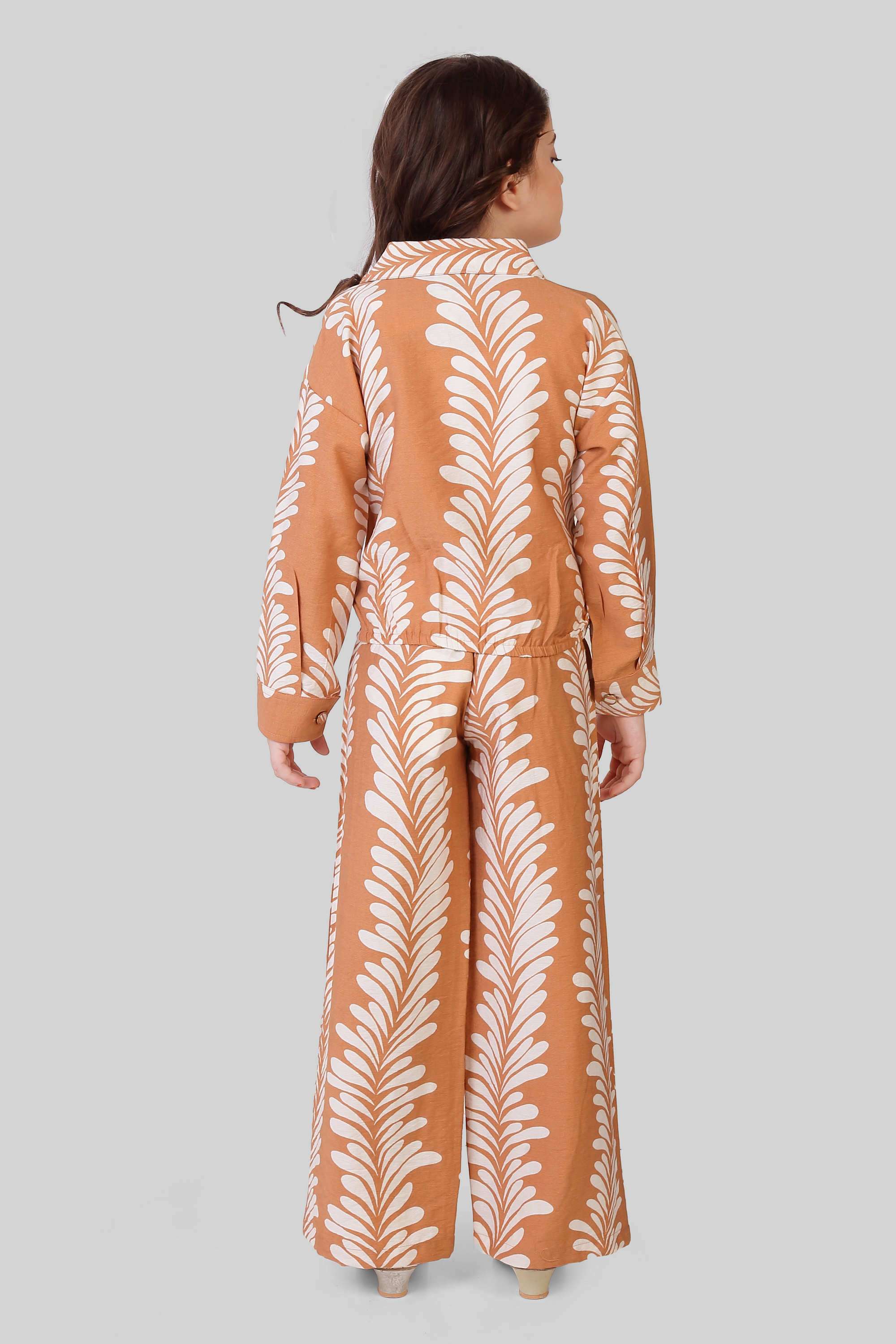 Printed-Polyester-Full-Length-Girls-Clothing-Set