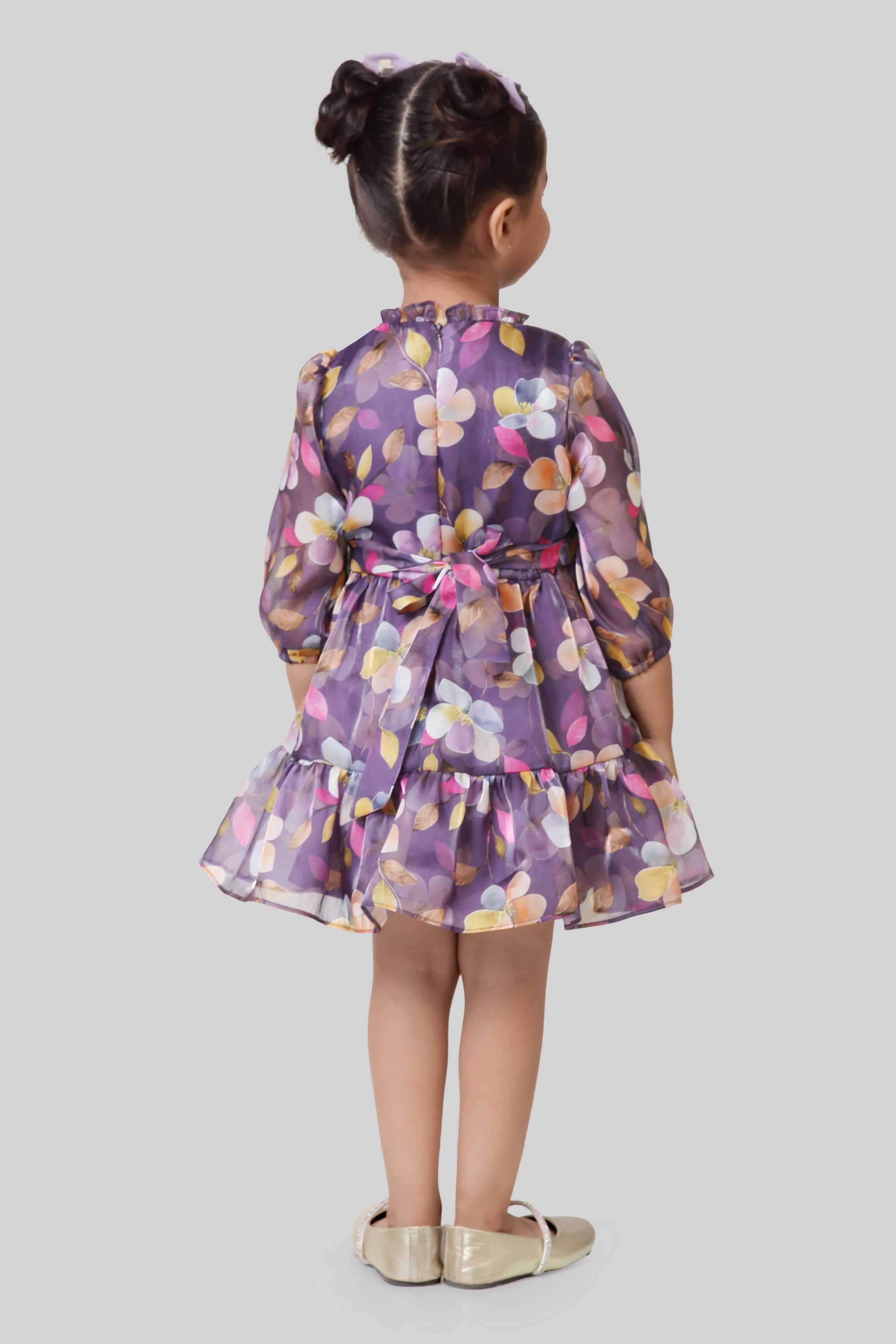 Printed-Polyester-Round-Neck-Infant-Girl-s-Frock