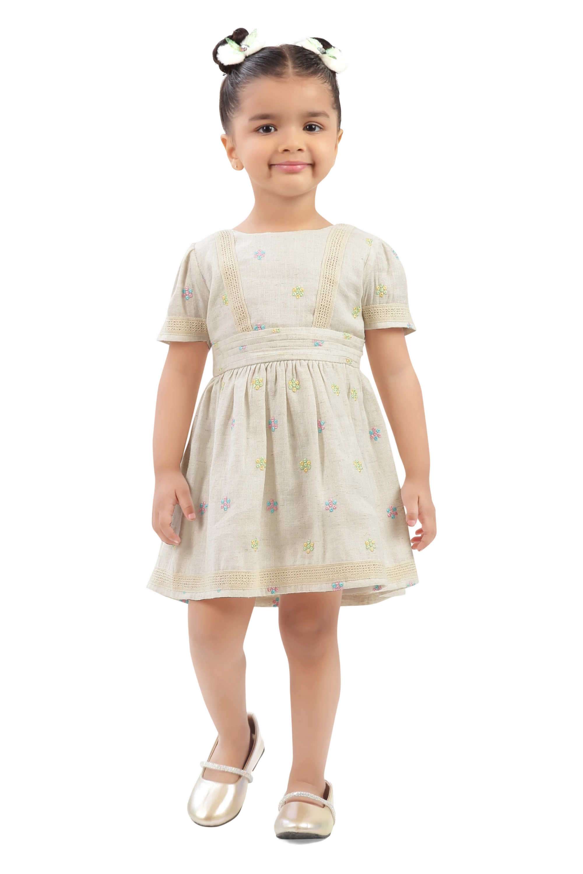 Embroidered-Cotton-Boat-Neck-Infant-Girl-s-Casual-Wear-Dress