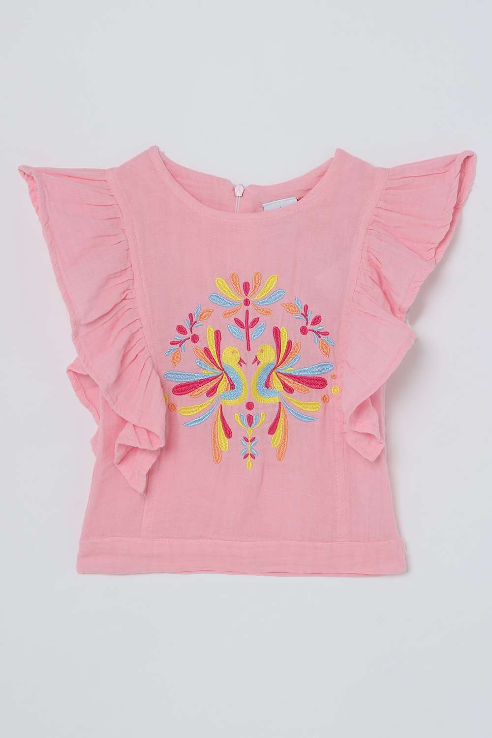 Solid-Cotton-Boat-Neck-Girl-s-Top