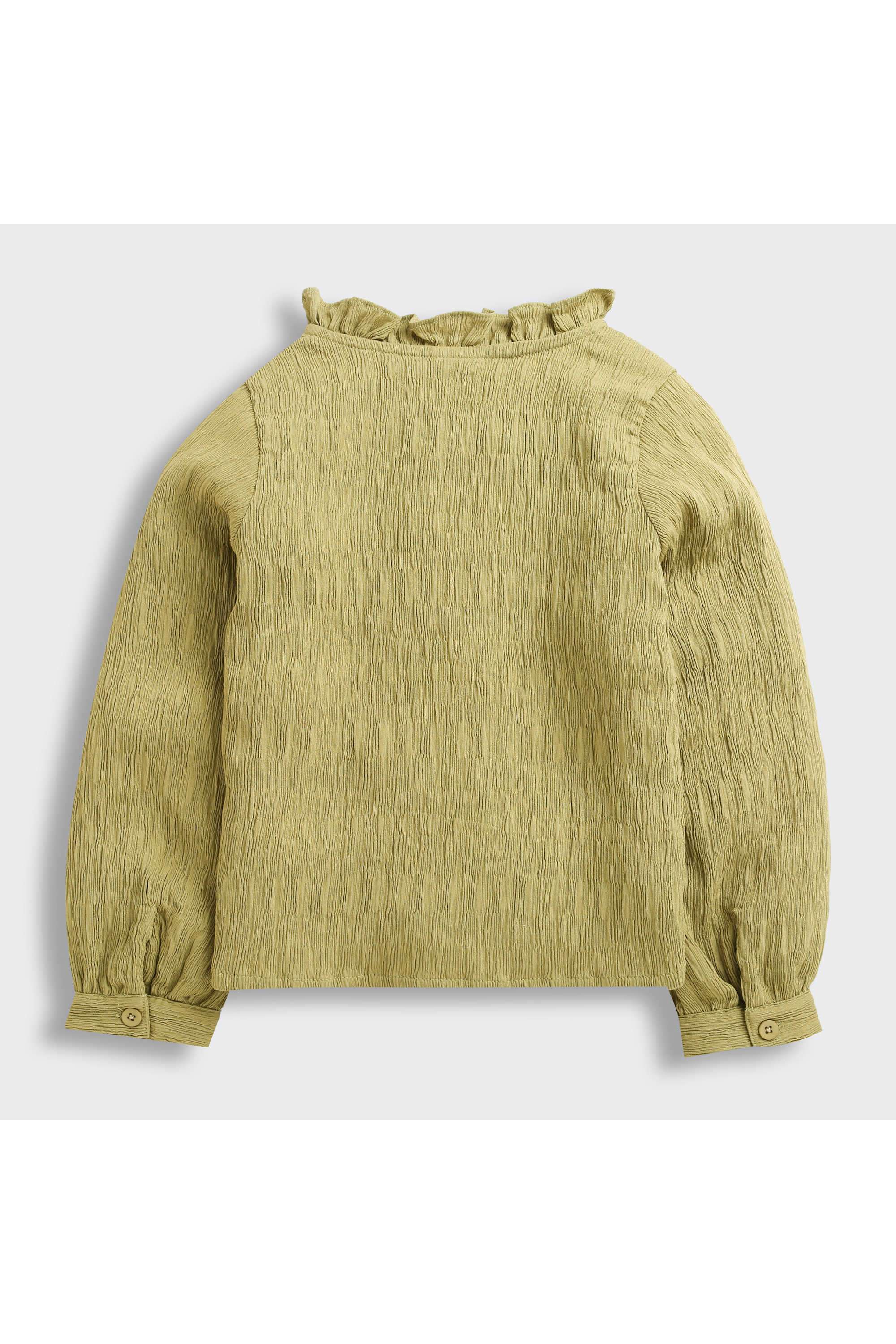 Textured-Polyester-Round-Neck-Girl-s-Top