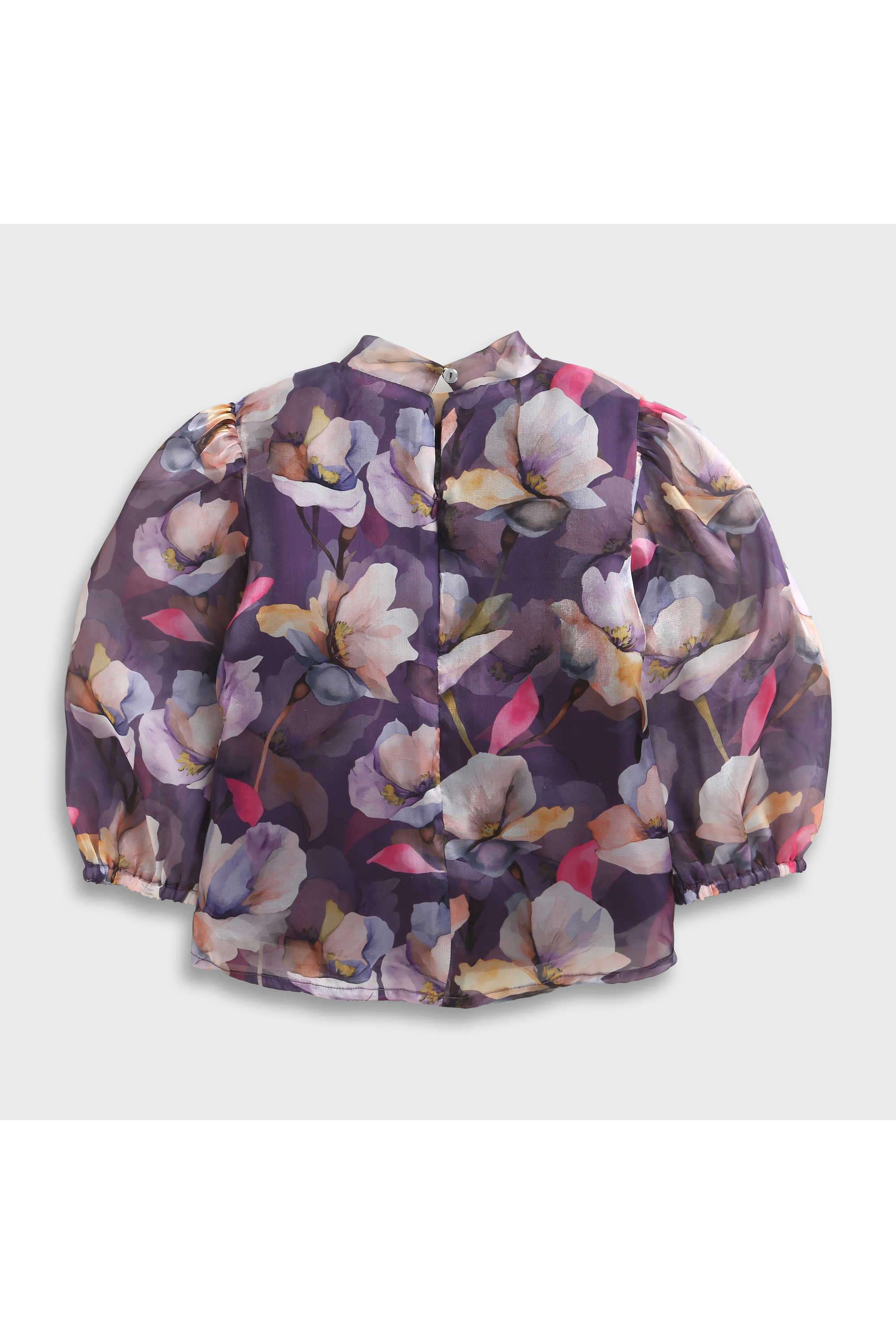 Printed-Polyester-Round-Neck-Girl-s-Top