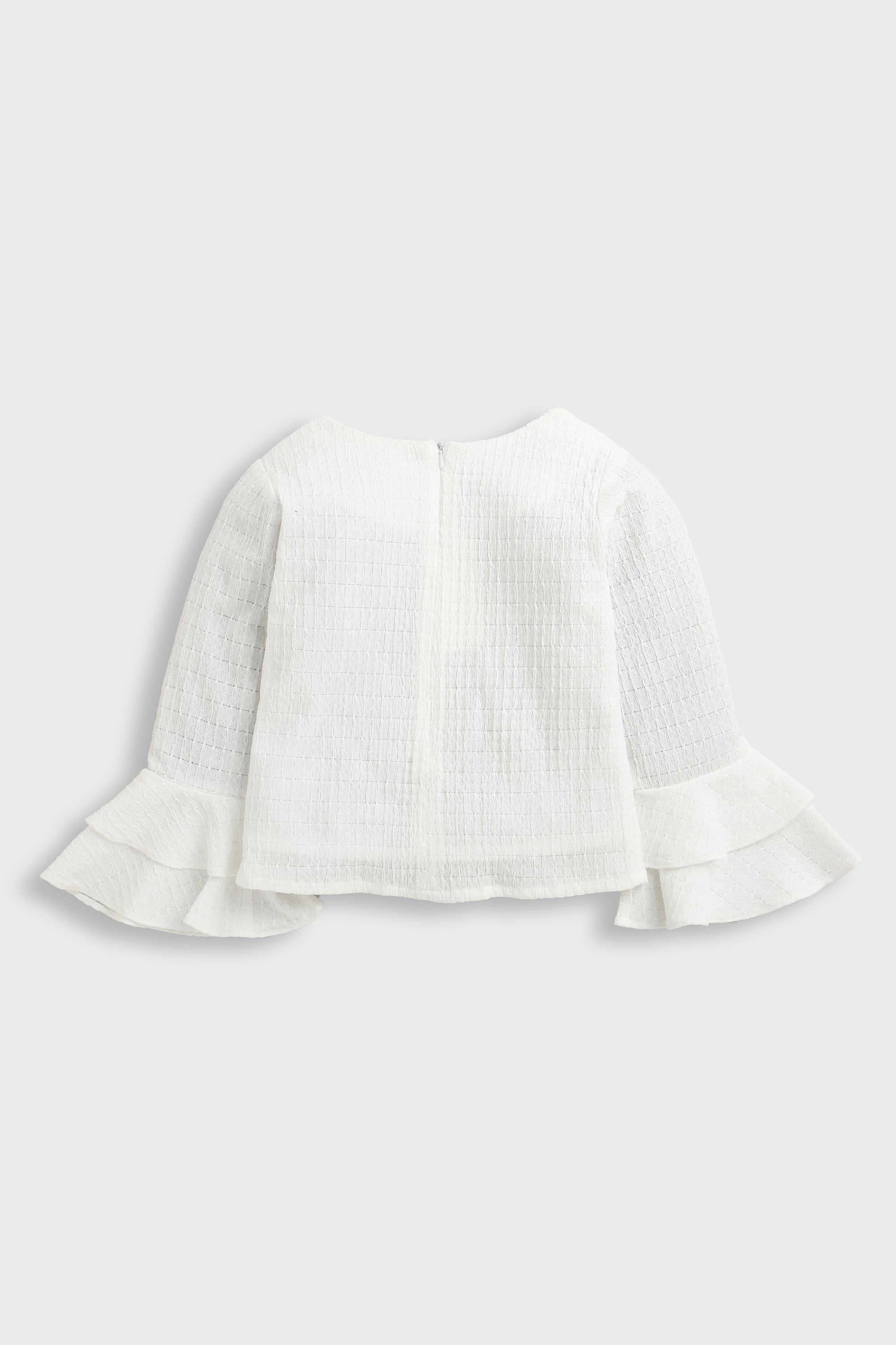 Textured-Polyester-Boat-Neck-Girl-s-Top