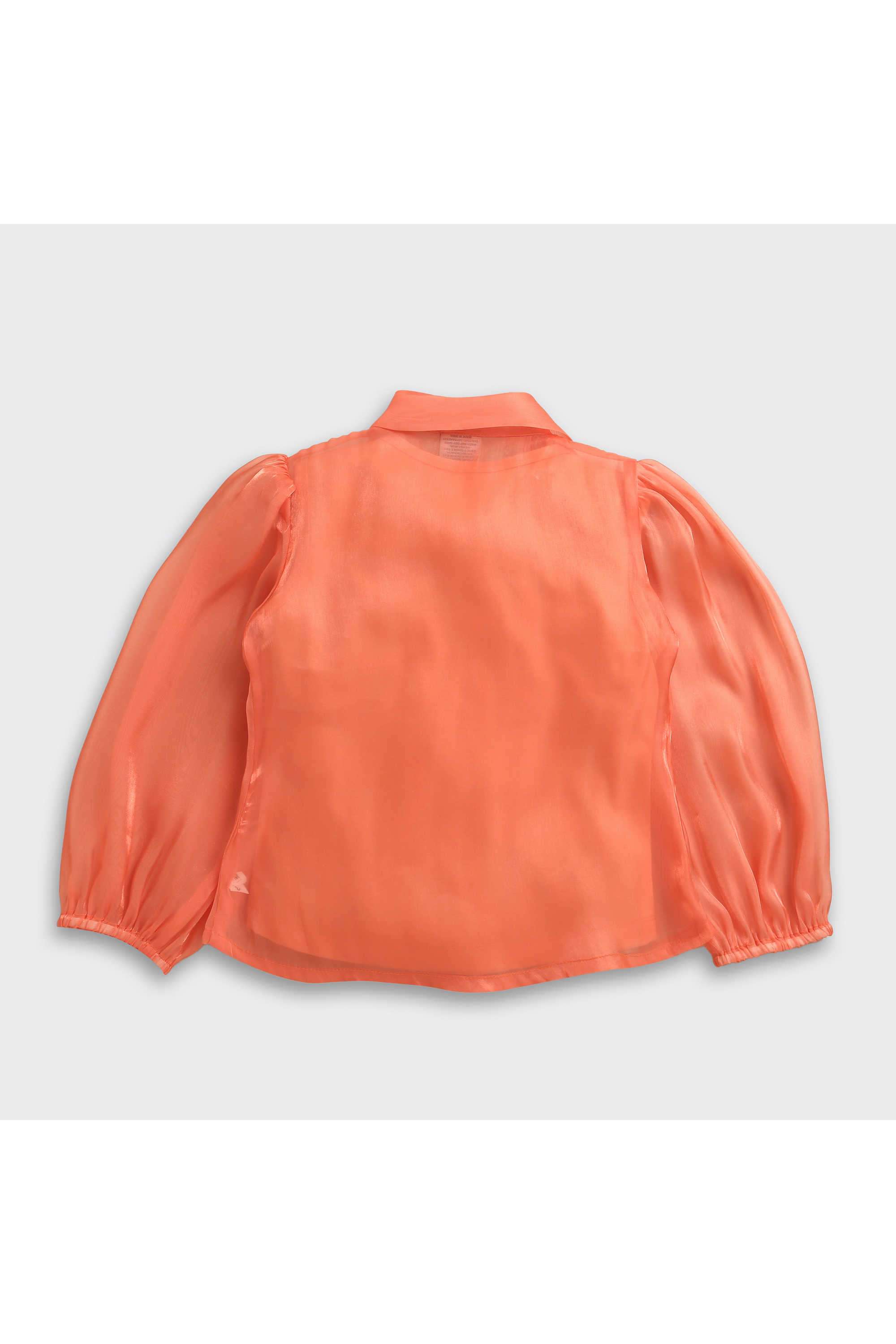 Solid-Polyester-Round-Neck-Girl-s-Top