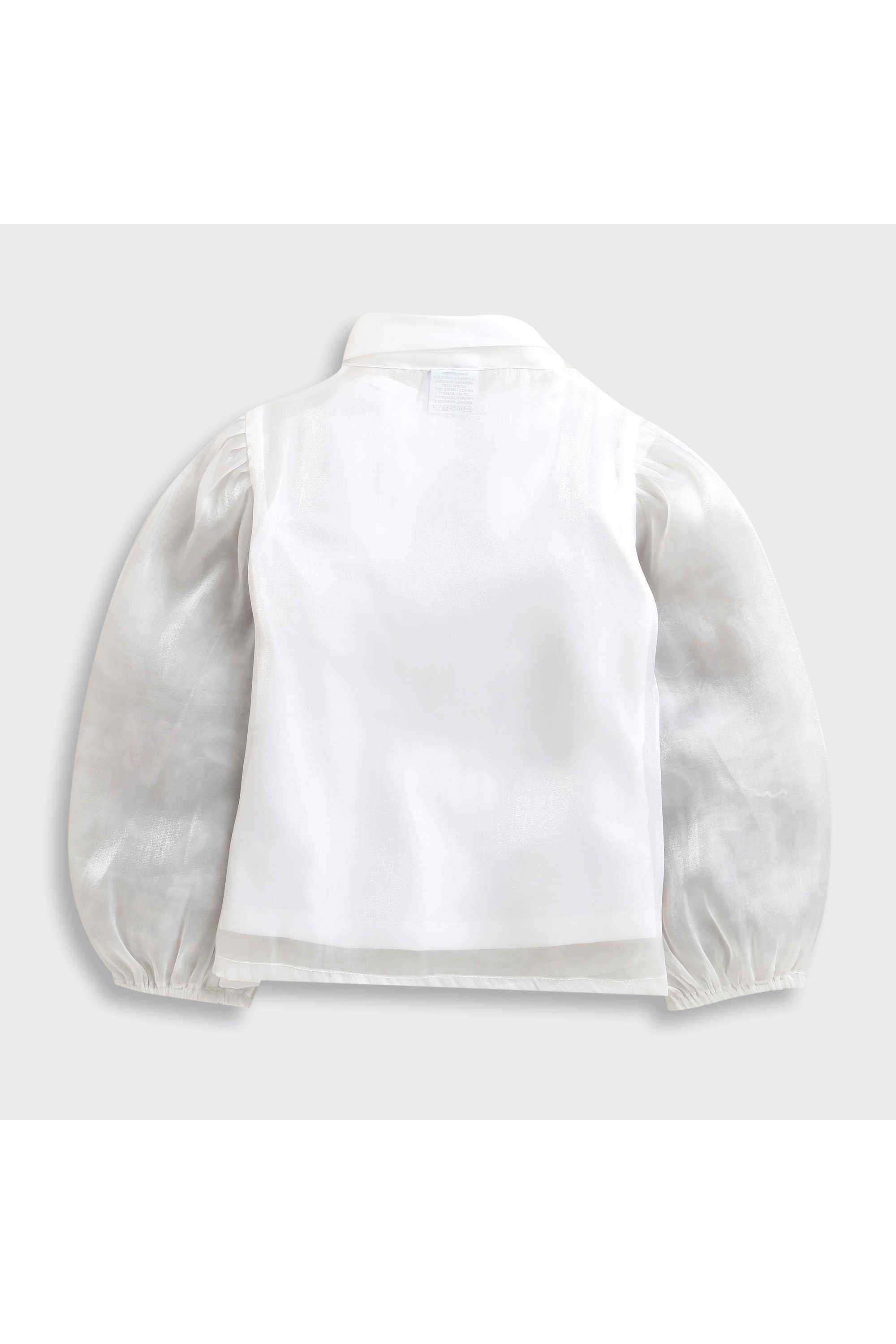 Solid-Polyester-Round-Neck-Girl-s-Top