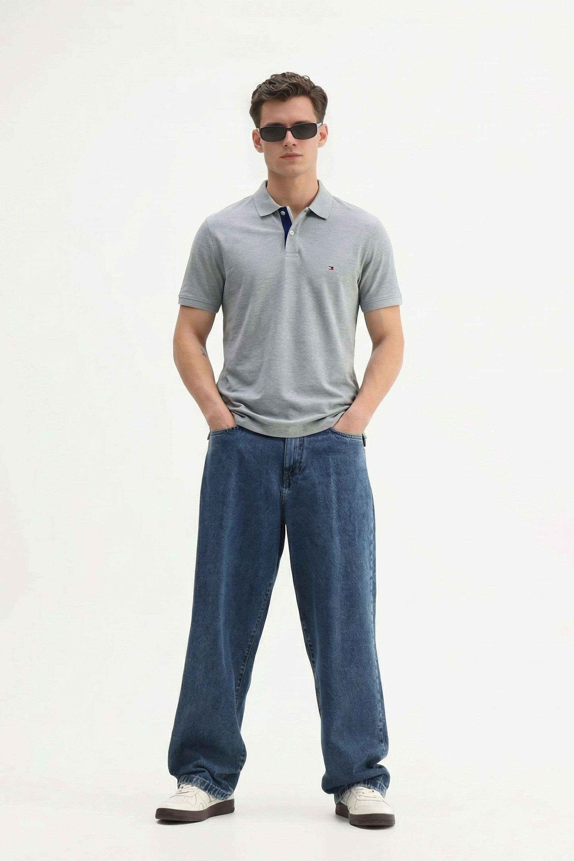 Solid-Cotton-Polo-Men-s-T-Shirt