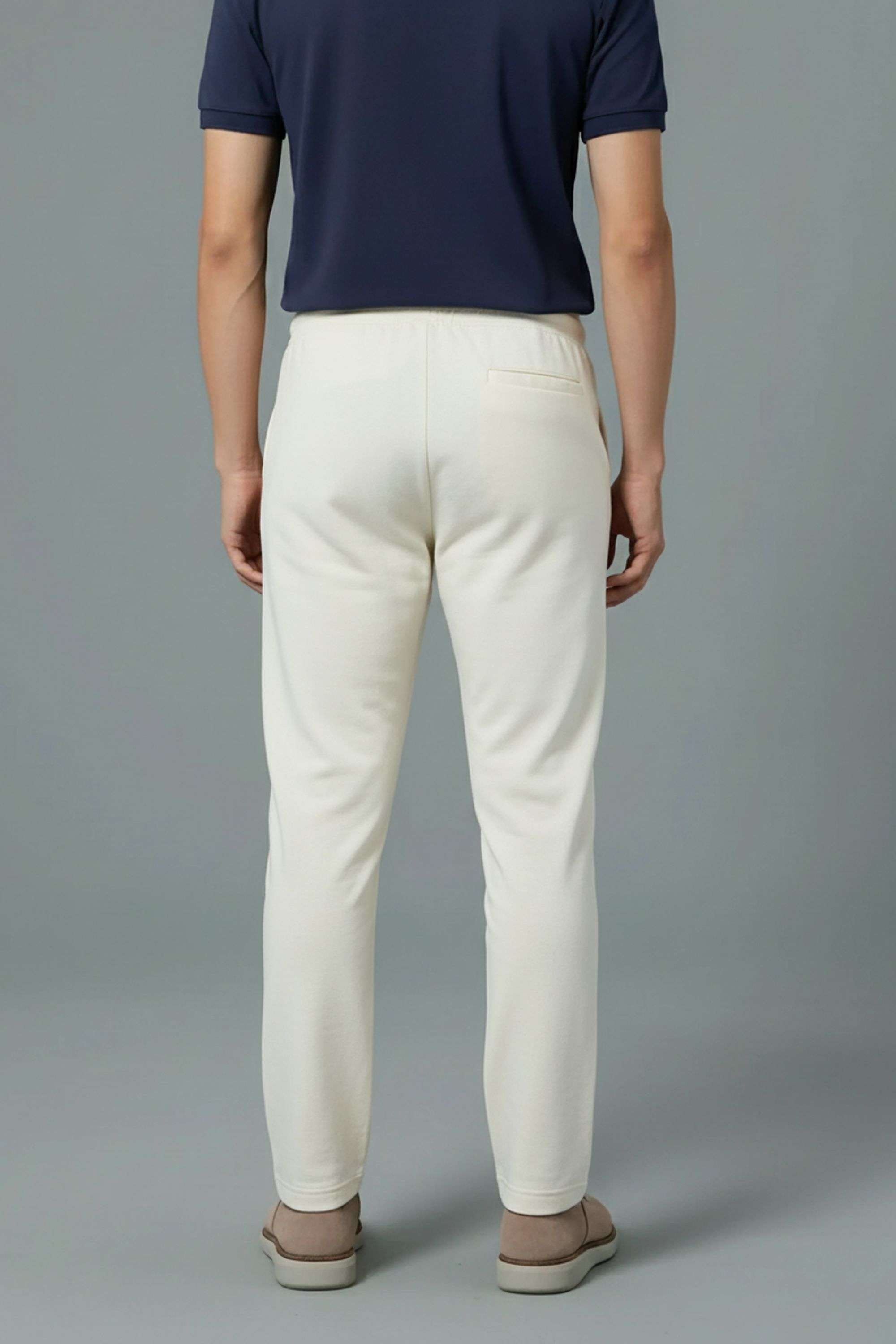 Solid-Blended-Fabric-Regular-Fit-Men-s-Track-Pants