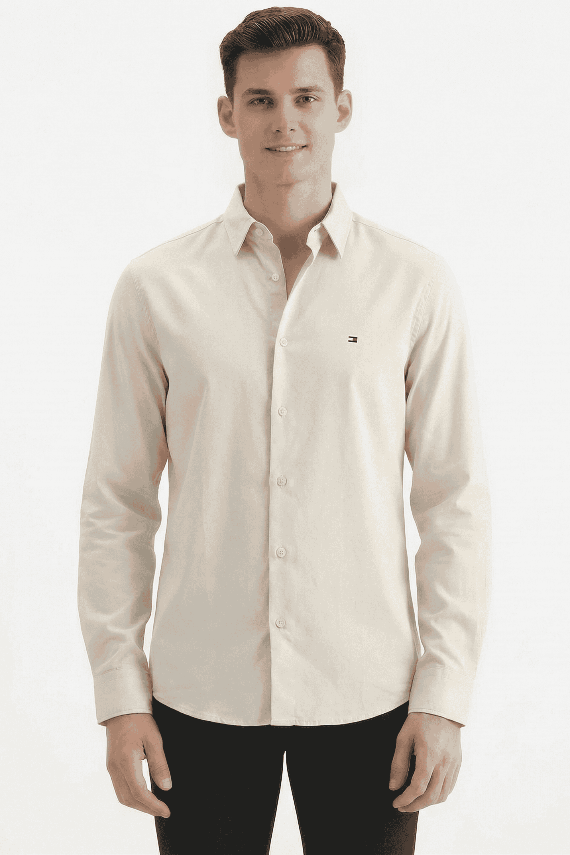 Solid-Cotton-Slim-Fit-Men-s-Casual-Wear-Shirt