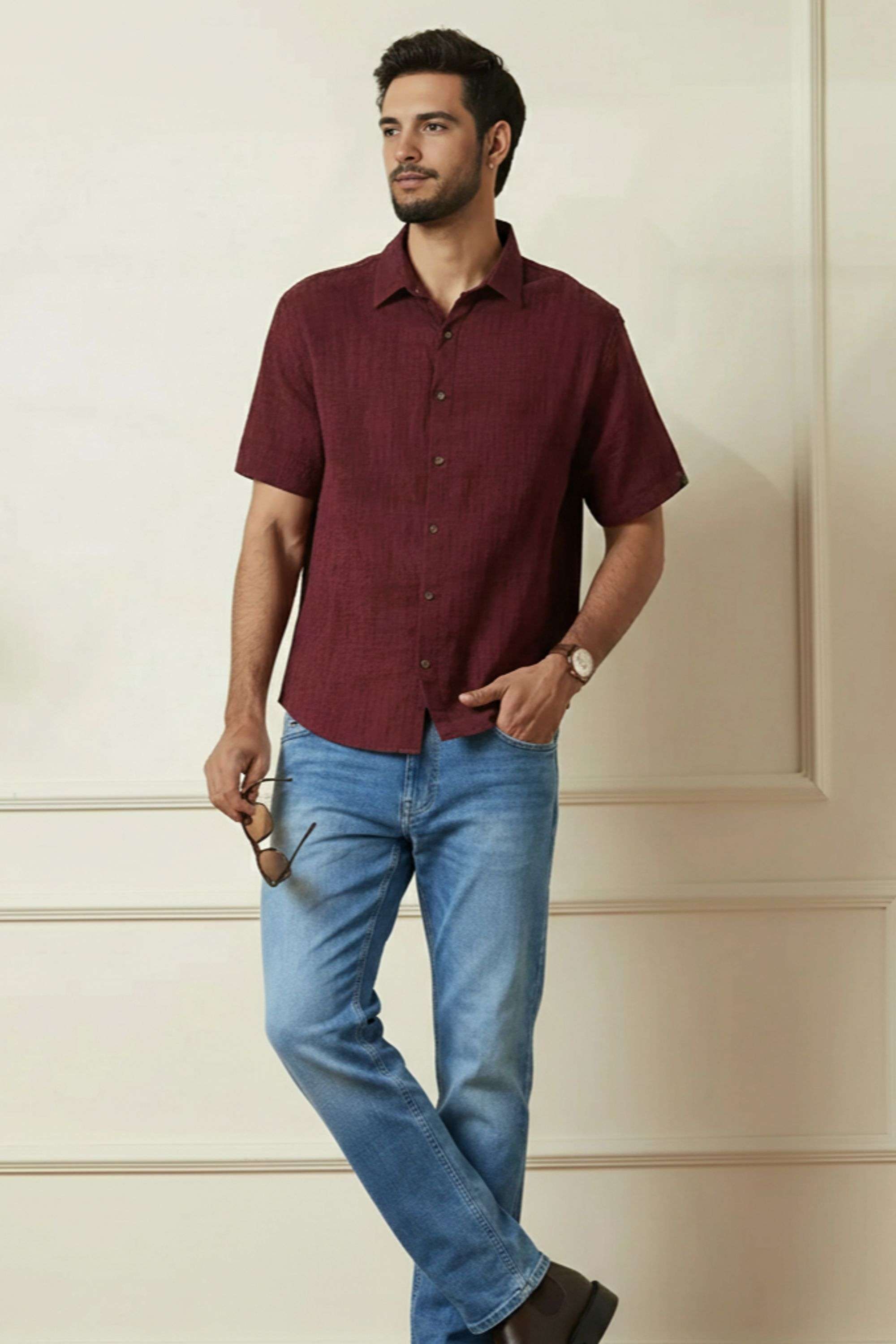 Light-Wash-Cotton-Regular-Fit-Men-s-Jeans