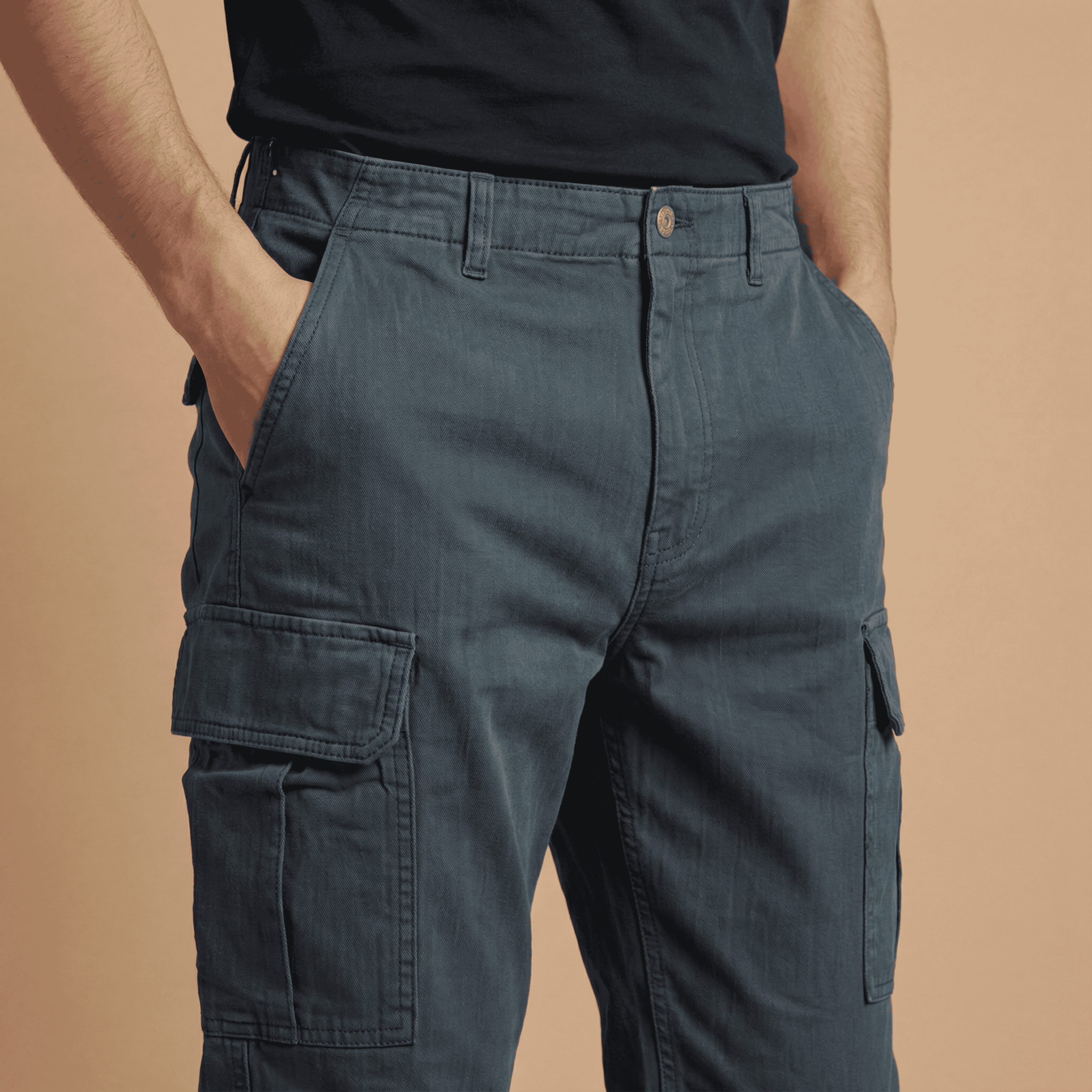Solid-Cotton-Regular-Fit-Men-Casual-Wear-Trouser