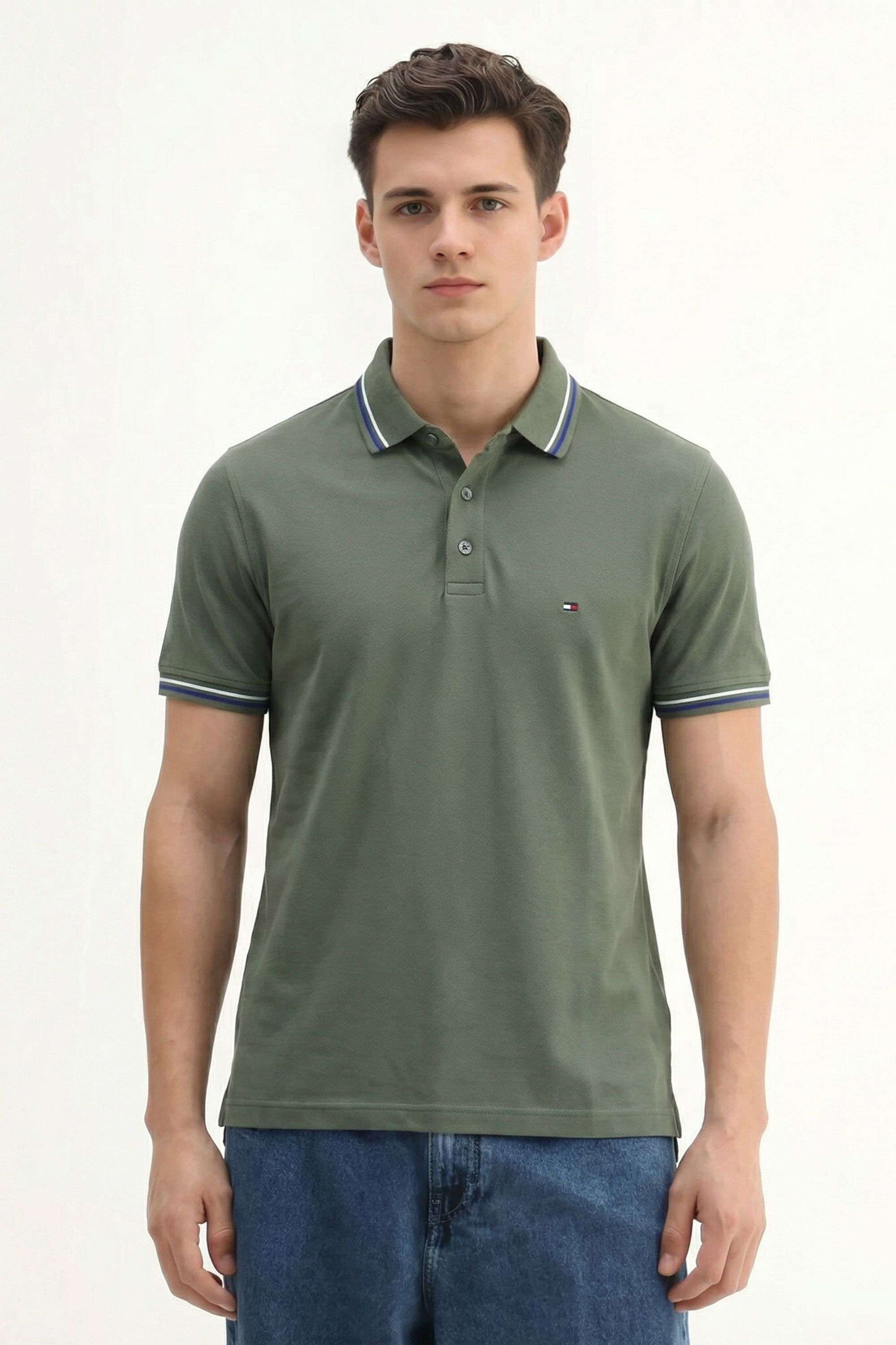 Solid-Cotton-Polo-Men-s-T-Shirt